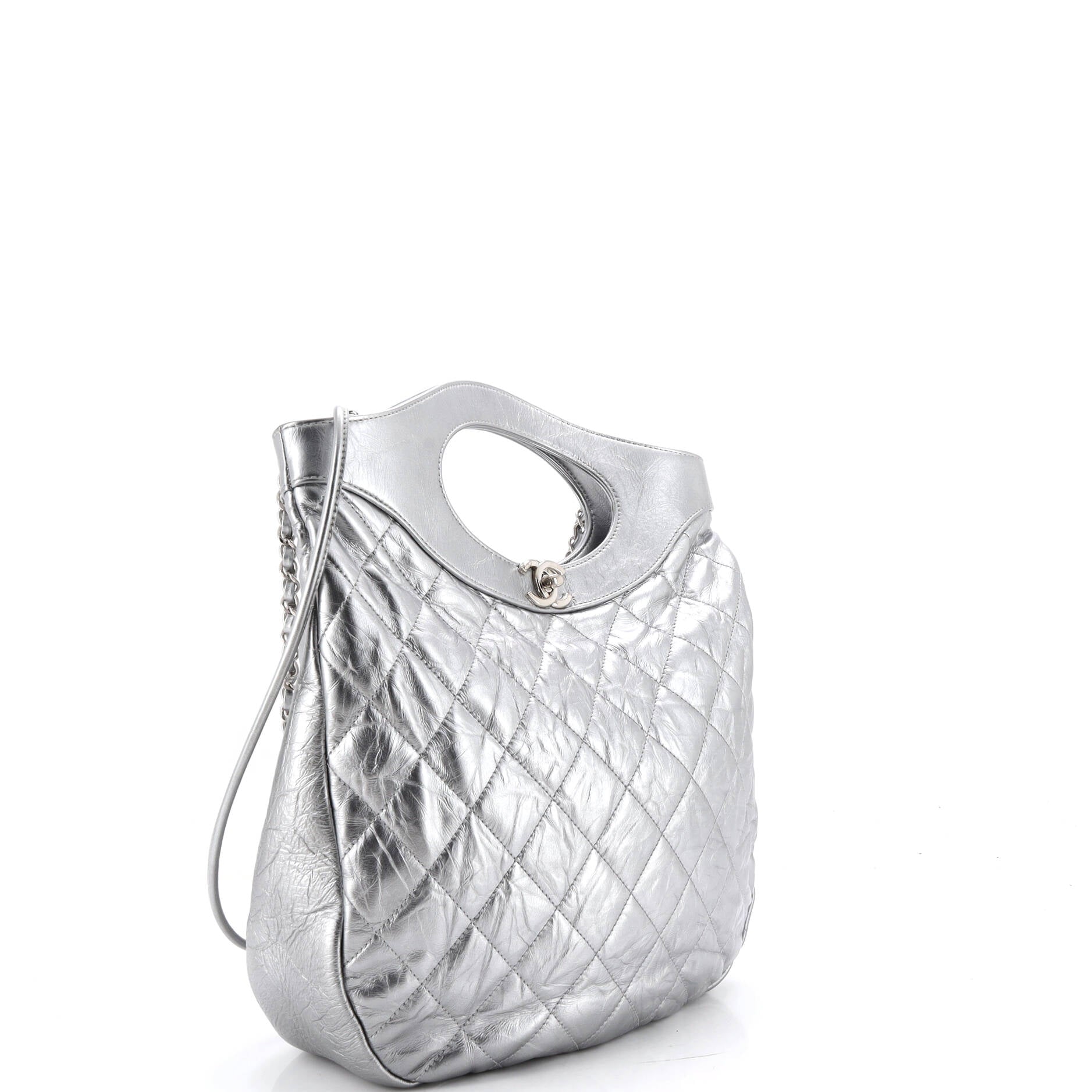 31 Shopping Bag Quilted Crumpled Calfskin Tall
