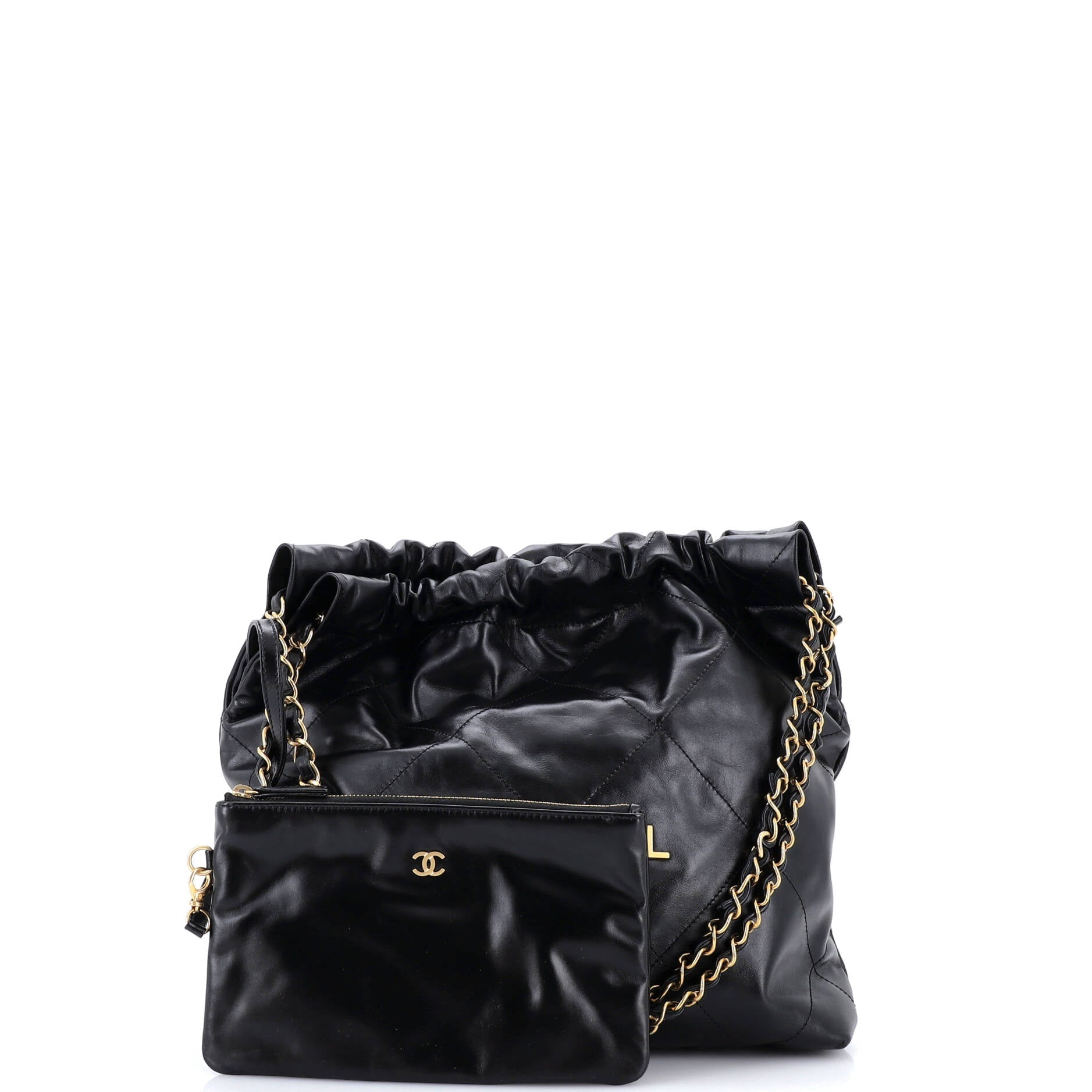 22 Chain Hobo Quilted Calfskin Small