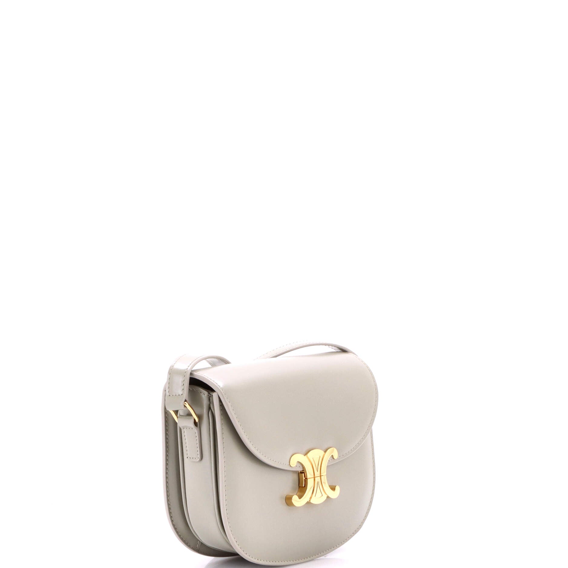 Triomphe Besace Clea Flap Bag Leather