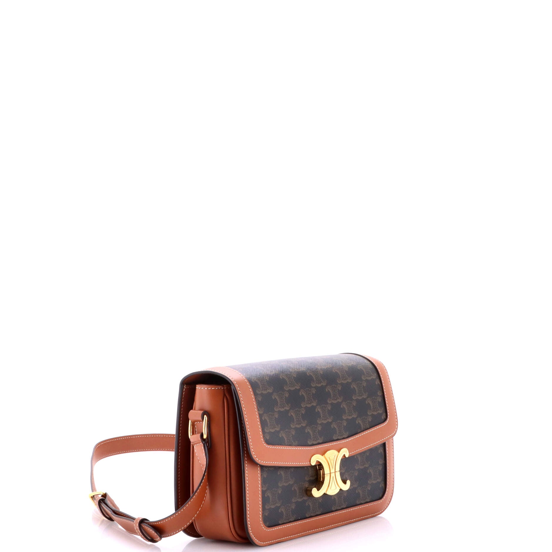 Triomphe Shoulder Bag Triomphe Coated Canvas Medium