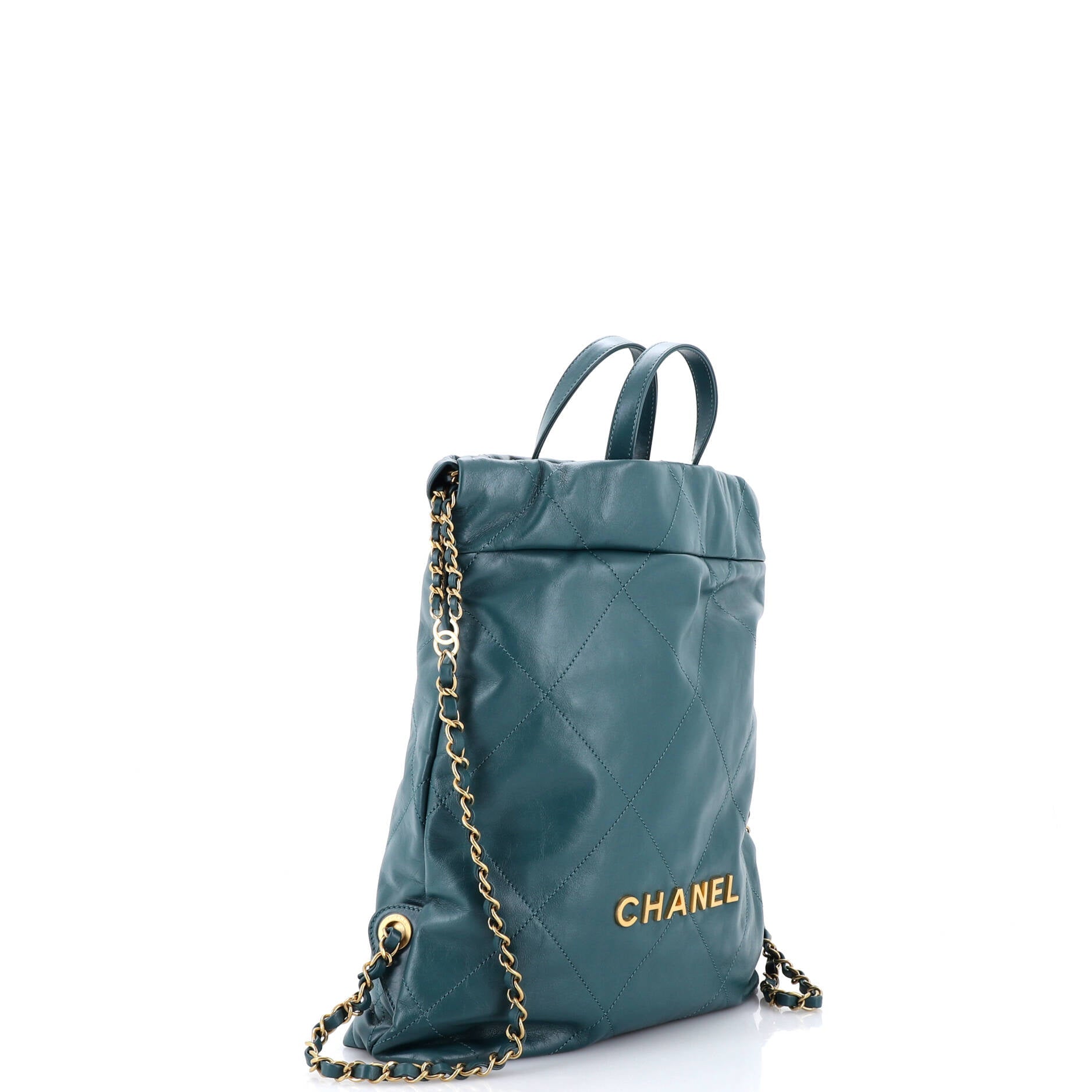 22 Chain Backpack Quilted Calfskin Medium