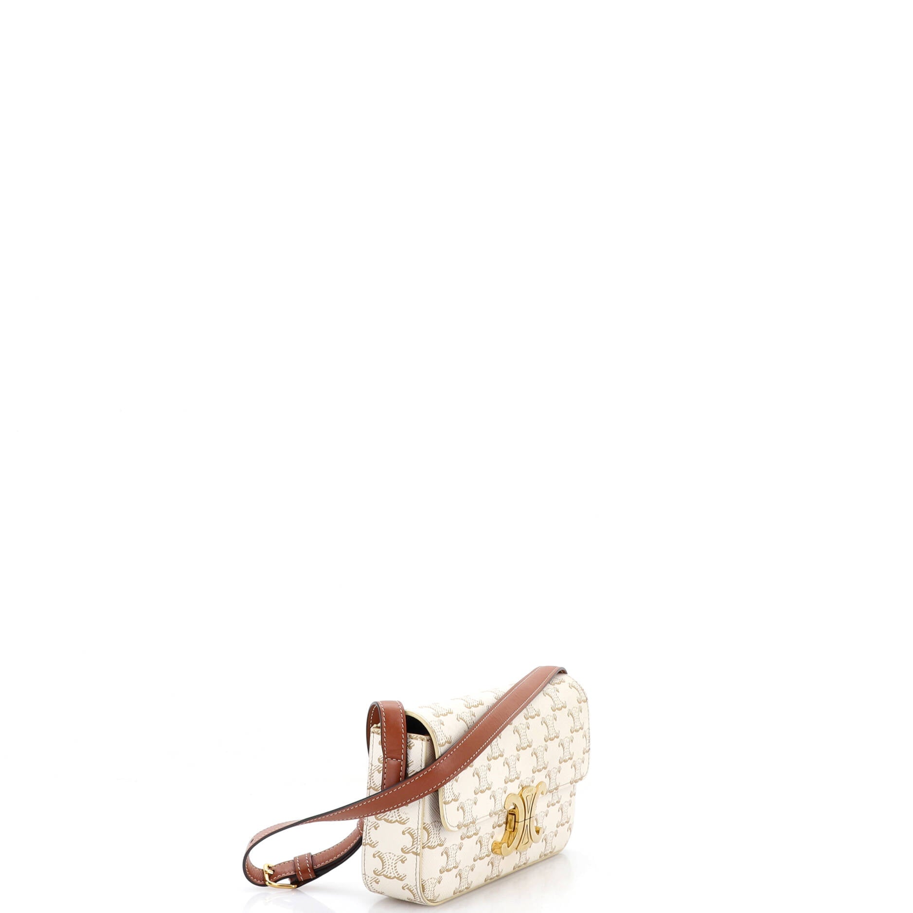 Triomphe East-West Shoulder Bag Triomphe Coated Canvas