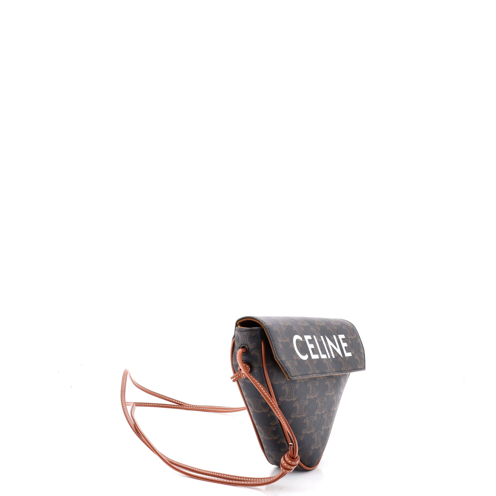 Triangle Crossbody Bag Triomphe Coated Canvas