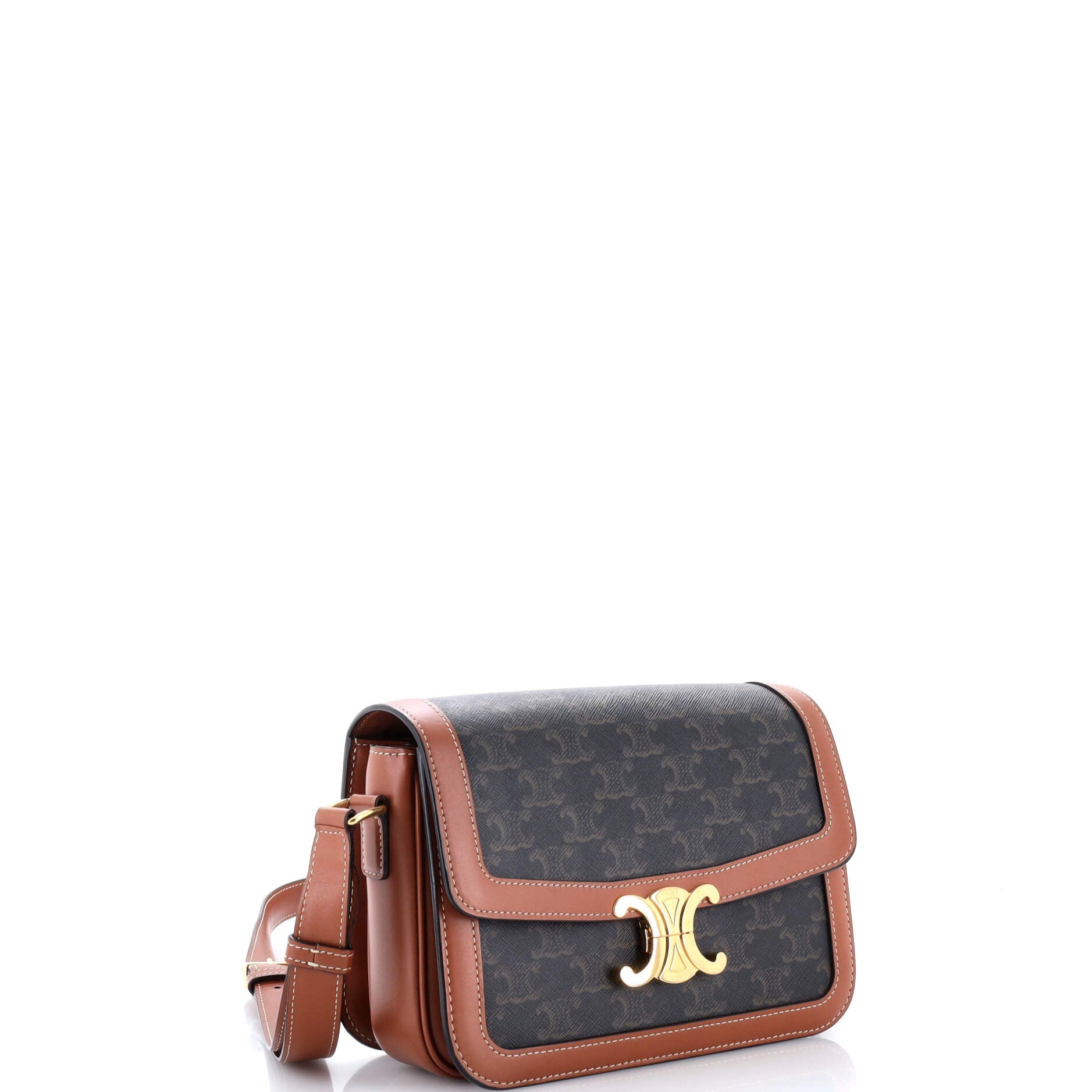 Triomphe Shoulder Bag Triomphe Coated Canvas Medium