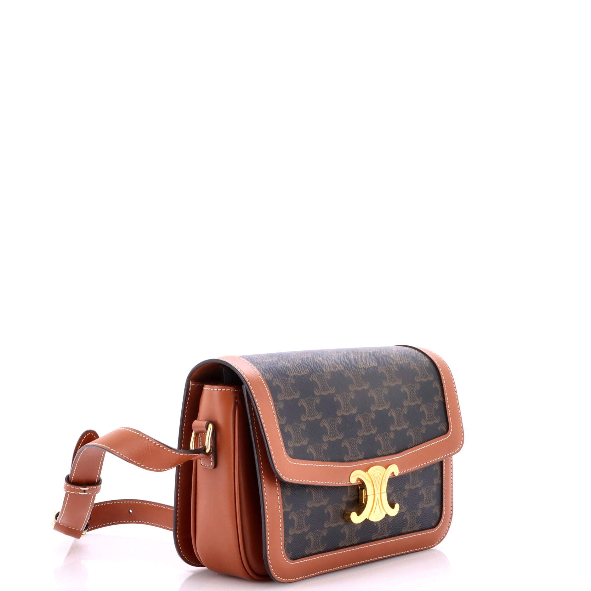 Triomphe Shoulder Bag Triomphe Coated Canvas Medium