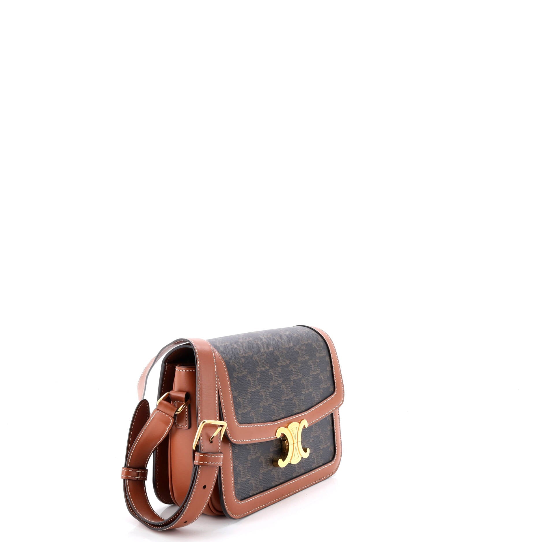 Triomphe Shoulder Bag Triomphe Coated Canvas Medium