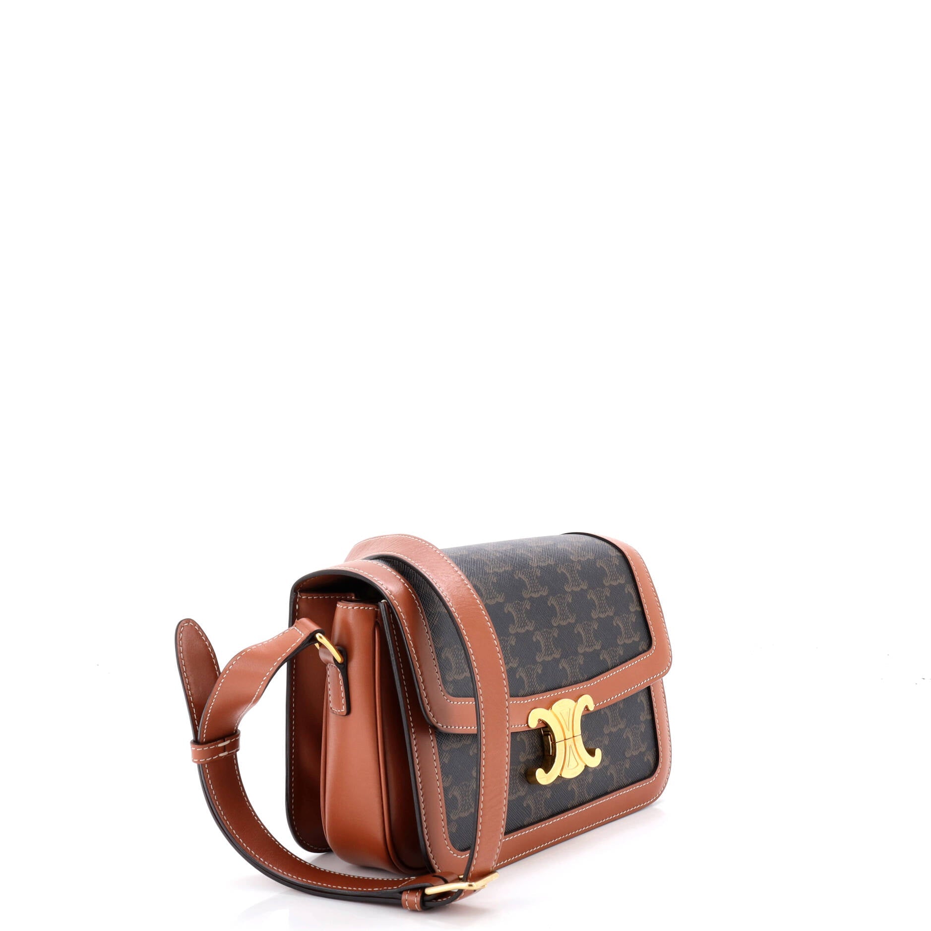 Triomphe Shoulder Bag Triomphe Coated Canvas Medium
