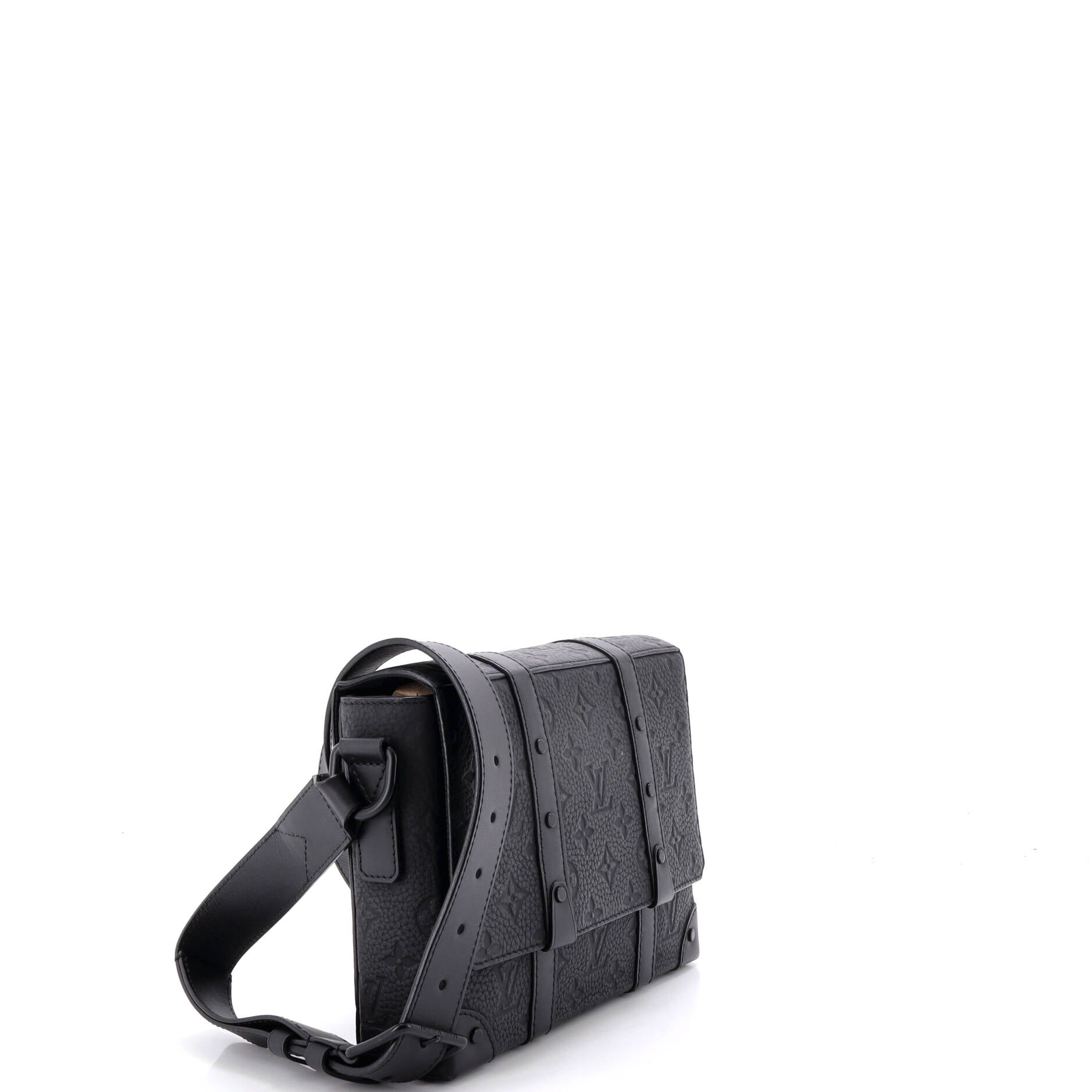 Trunk Messenger Bag Monogram Taurillon Leather PM