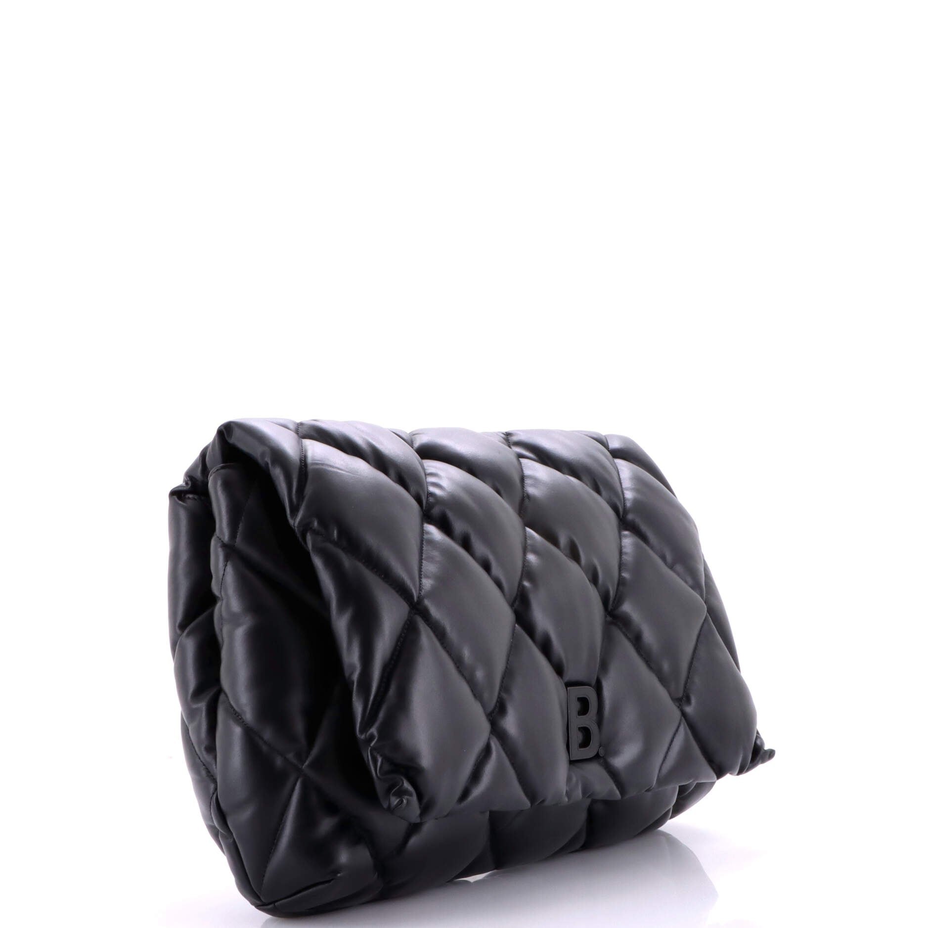 Touch Clutch Quilted Puffy Leather Large