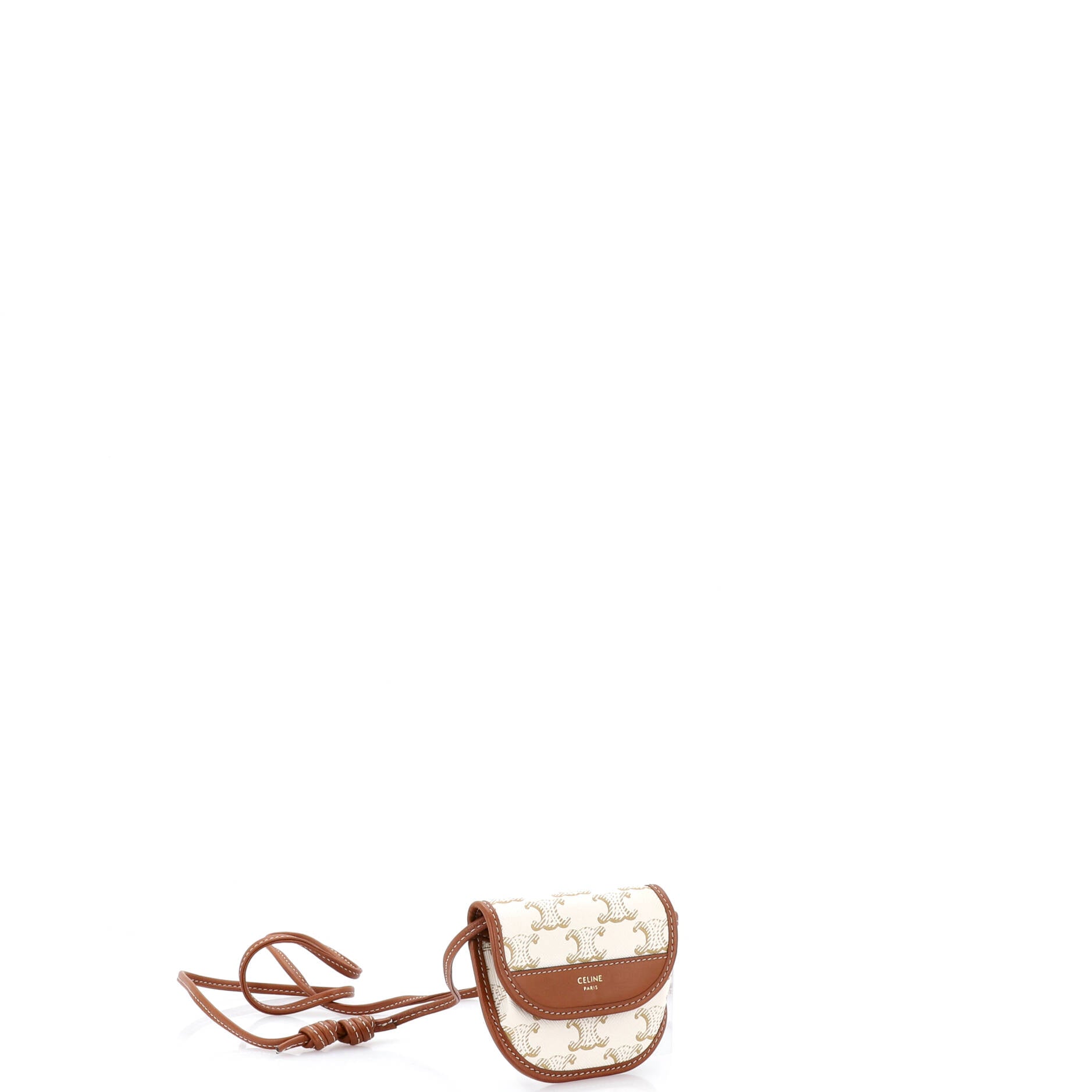 Airpods Case Flap Bag Triomphe Coated Canva