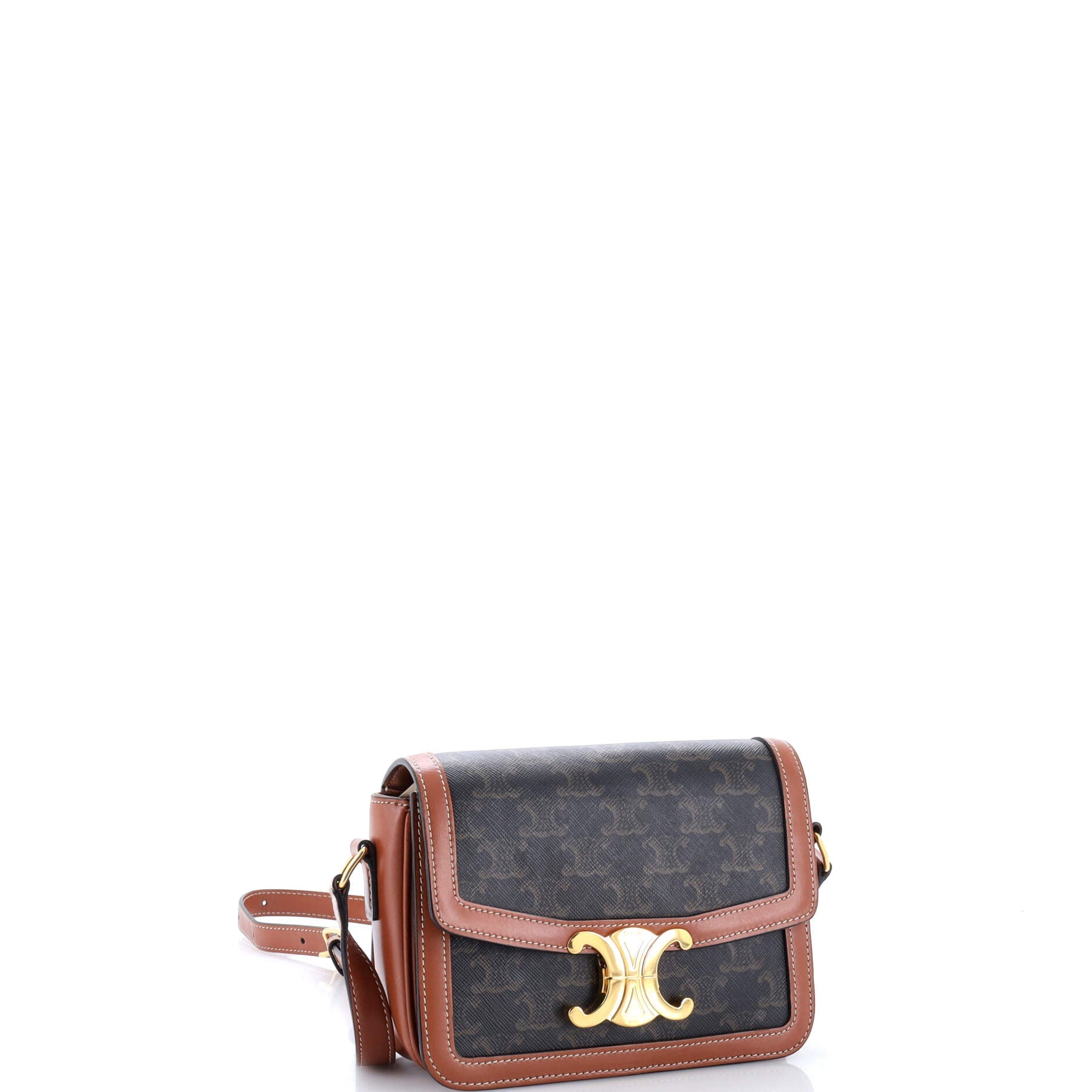 Triomphe Shoulder Bag Triomphe Coated Canvas Teen