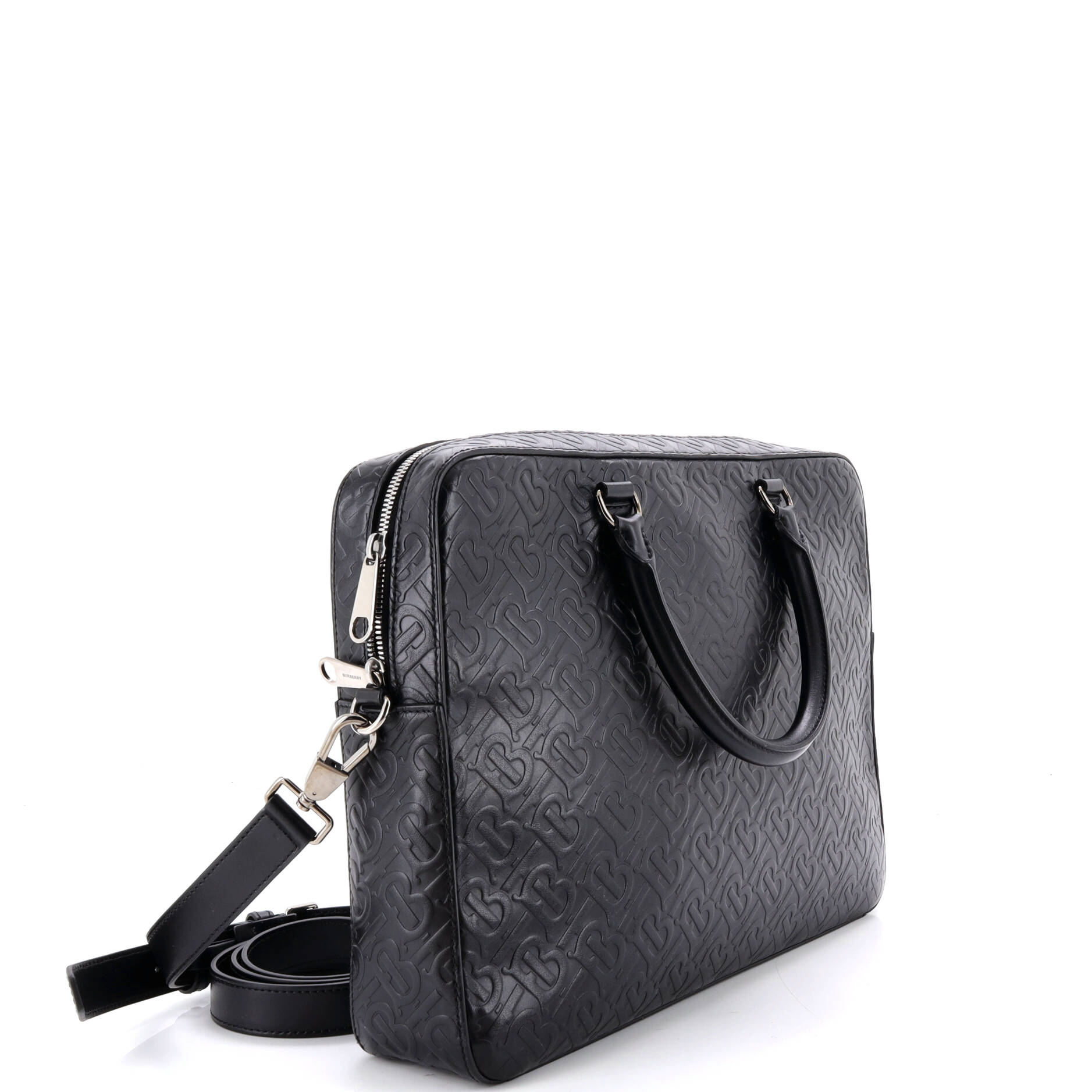 Ainsworth Briefcase TB Monogram Embossed Leather