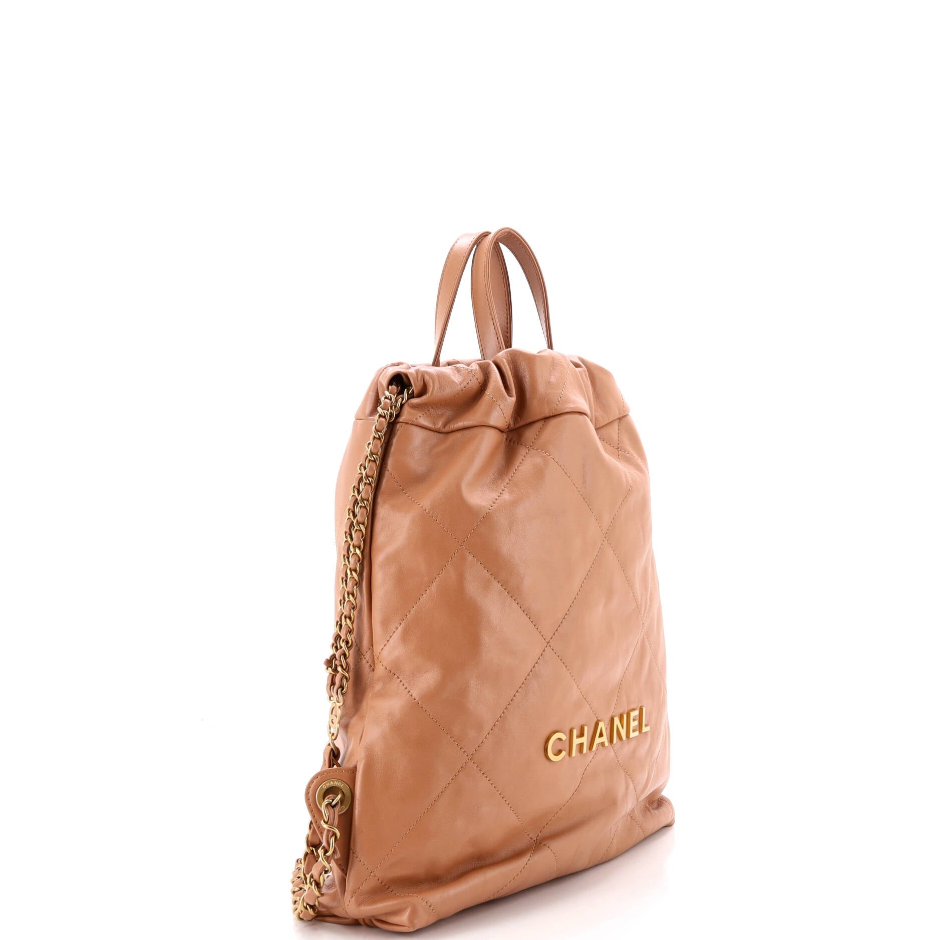 22 Chain Backpack Quilted Calfskin Medium