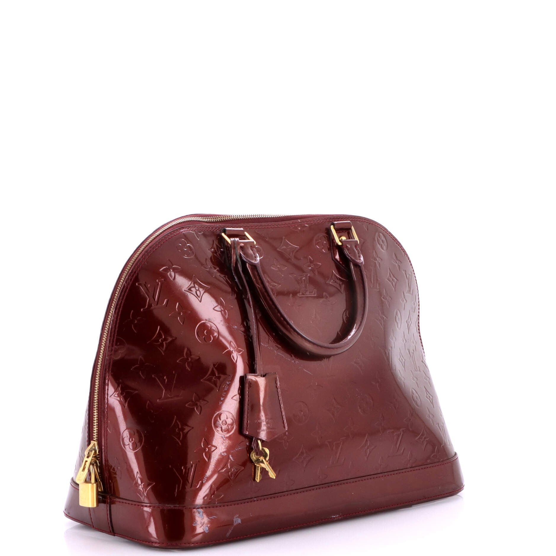 Alma Handbag Monogram Vernis GM
