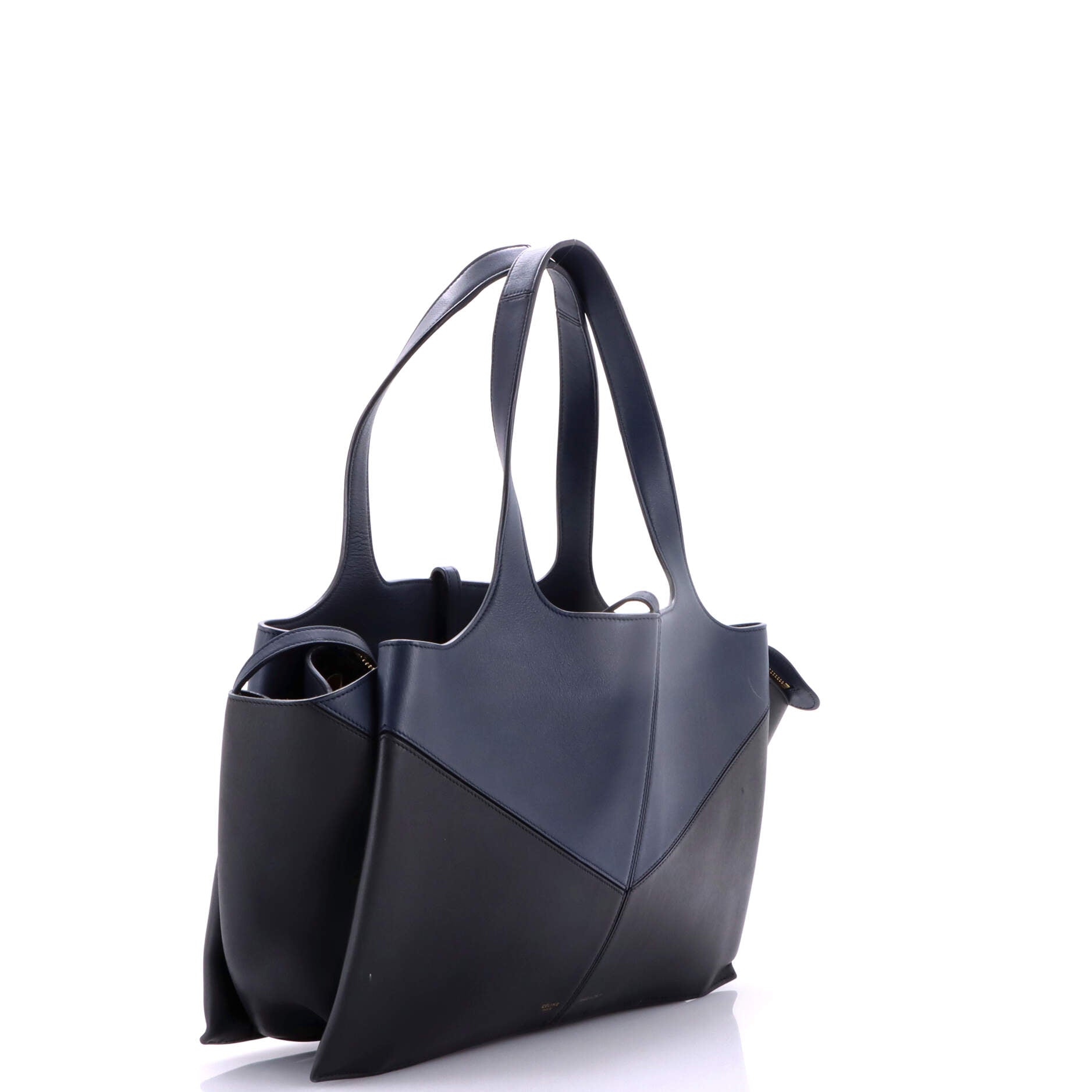 Tri-Fold Shoulder Bag Smooth Calfskin Medium
