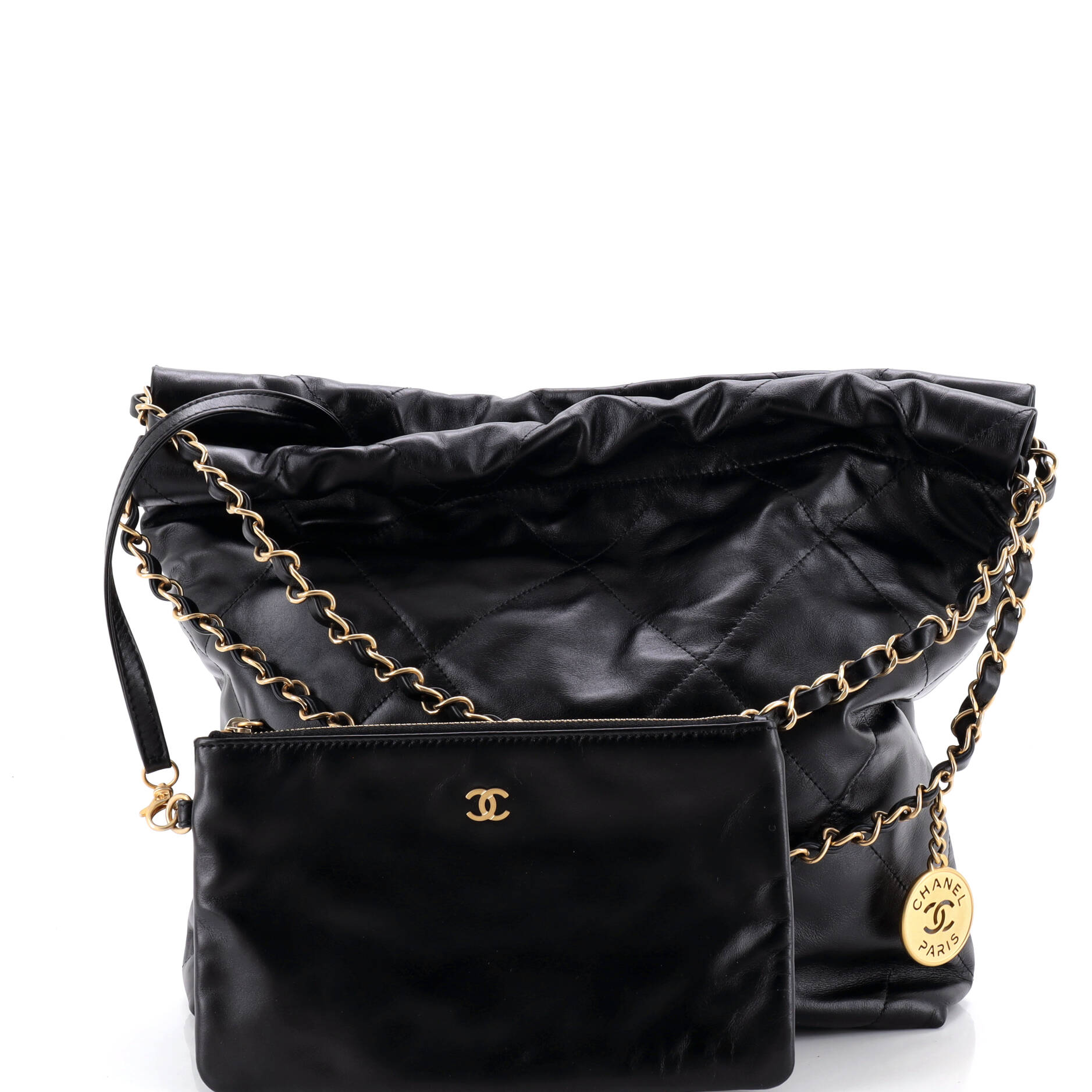 22 Chain Hobo Quilted Calfskin Small
