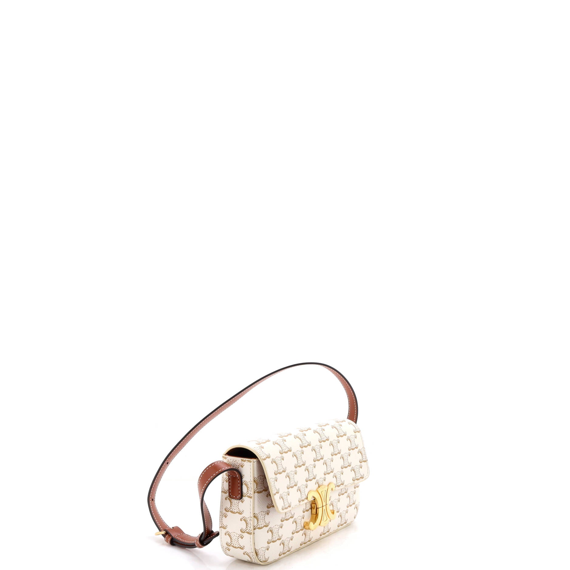 Triomphe East-West Shoulder Bag Triomphe Coated Canvas