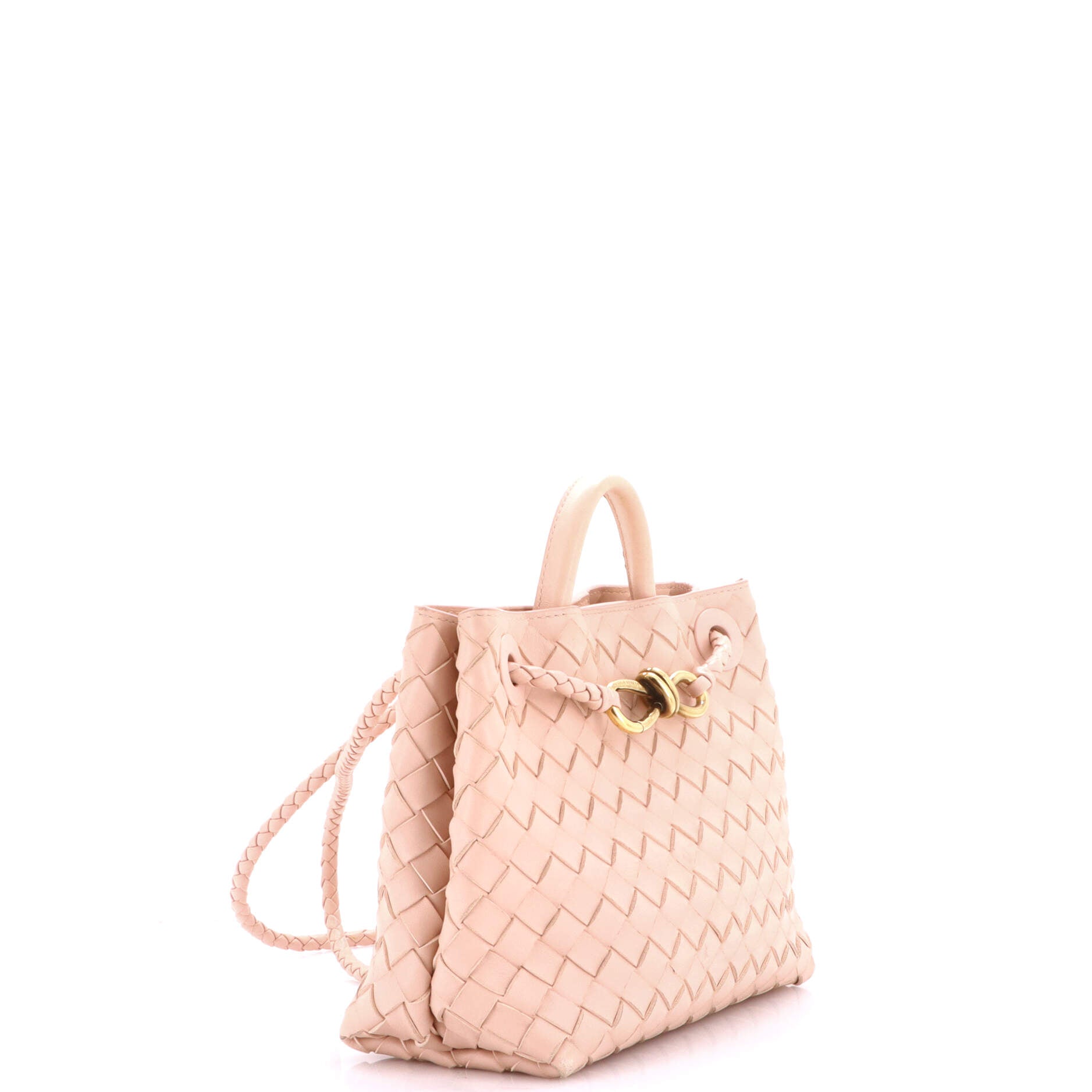 Andiamo Top Handle Bag Intrecciato Nappa Small