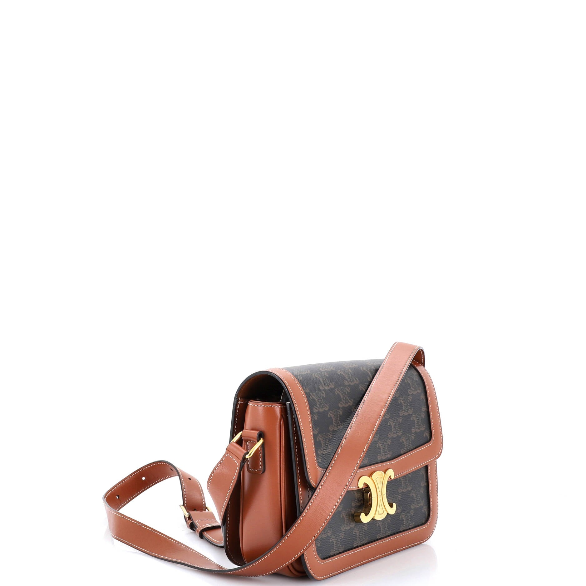 Triomphe Shoulder Bag Triomphe Coated Canvas Medium