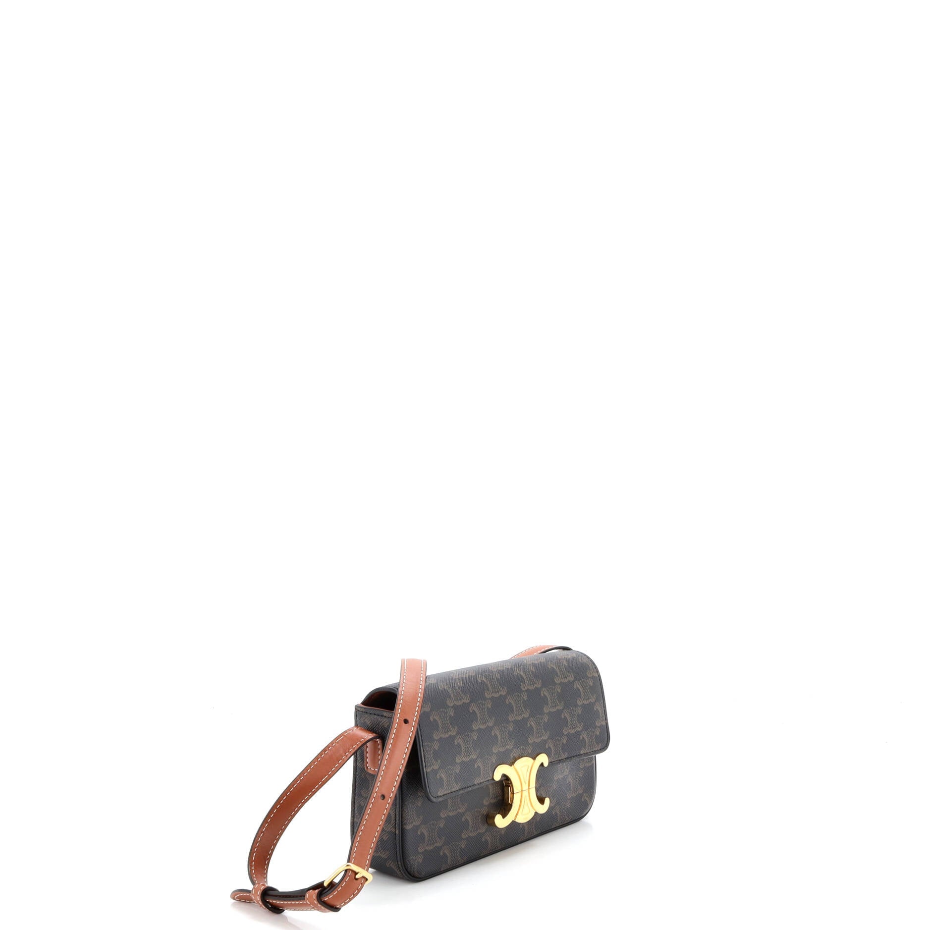 Triomphe East-West Shoulder Bag Triomphe Coated Canvas