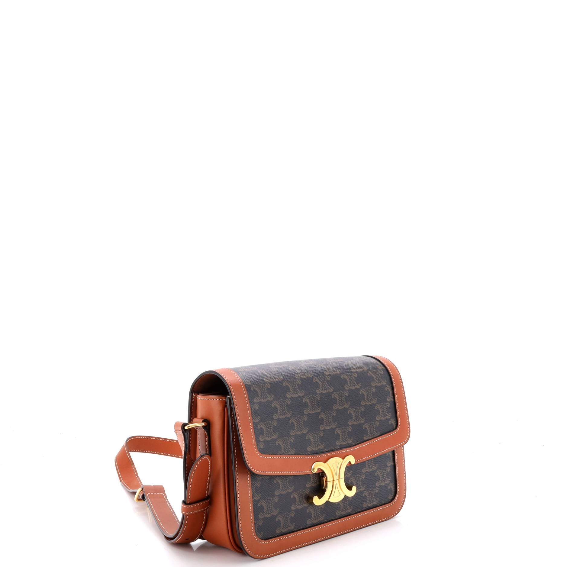 Triomphe Shoulder Bag Triomphe Coated Canvas Medium