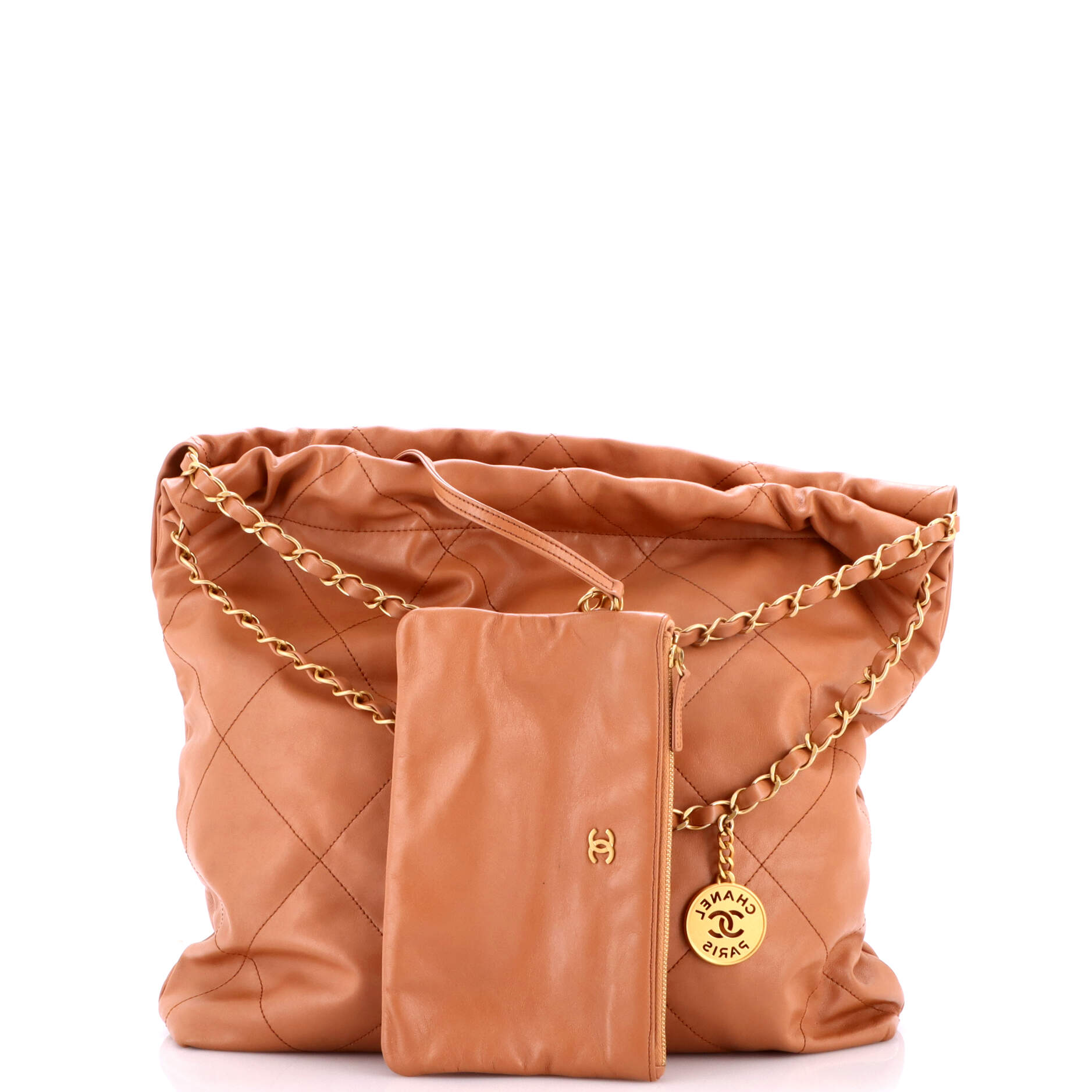 22 Chain Hobo Quilted Calfskin Large