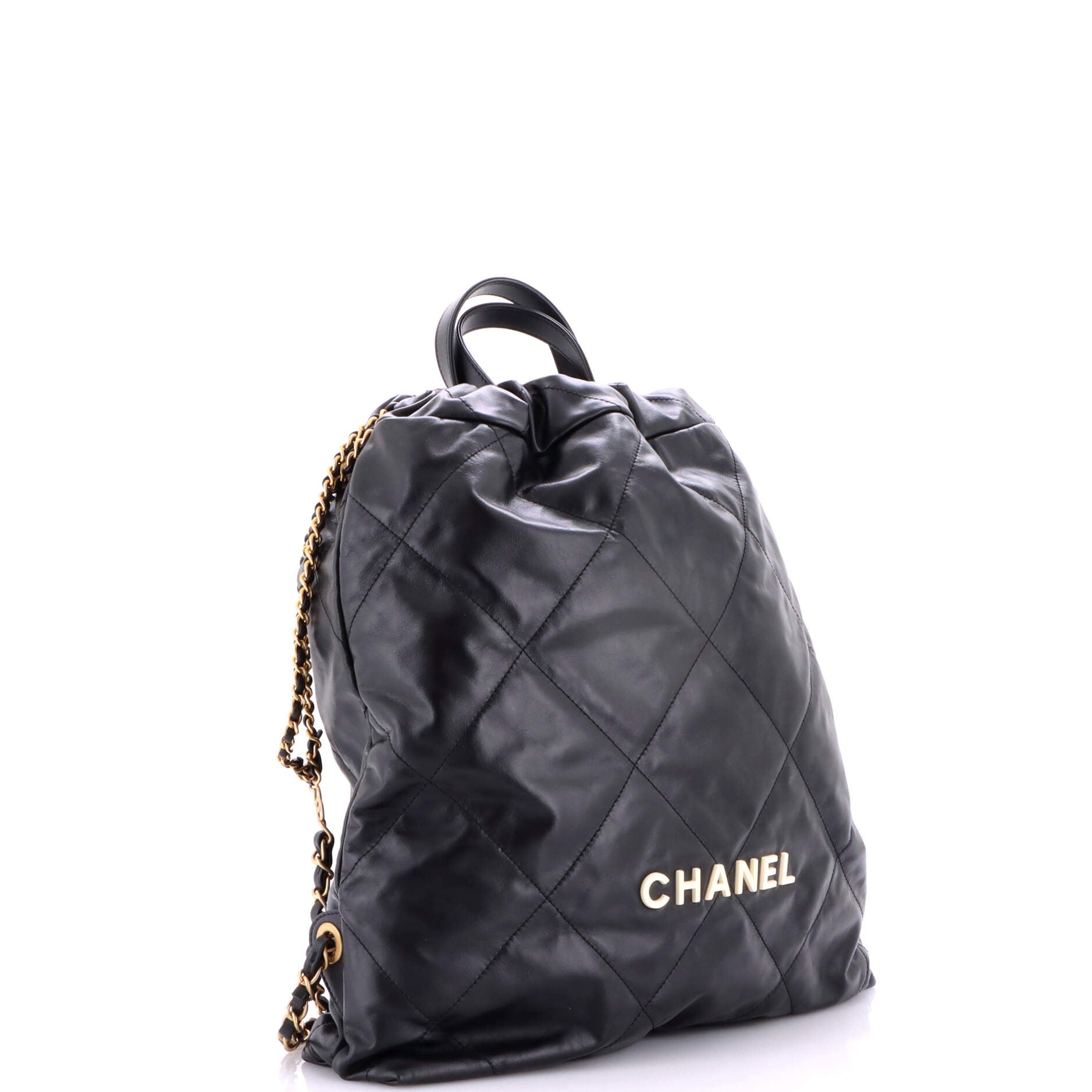 22 Chain Backpack Quilted Calfskin Medium