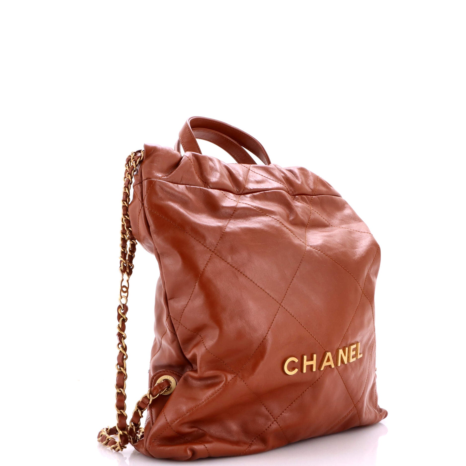 22 Chain Backpack Quilted Calfskin Medium