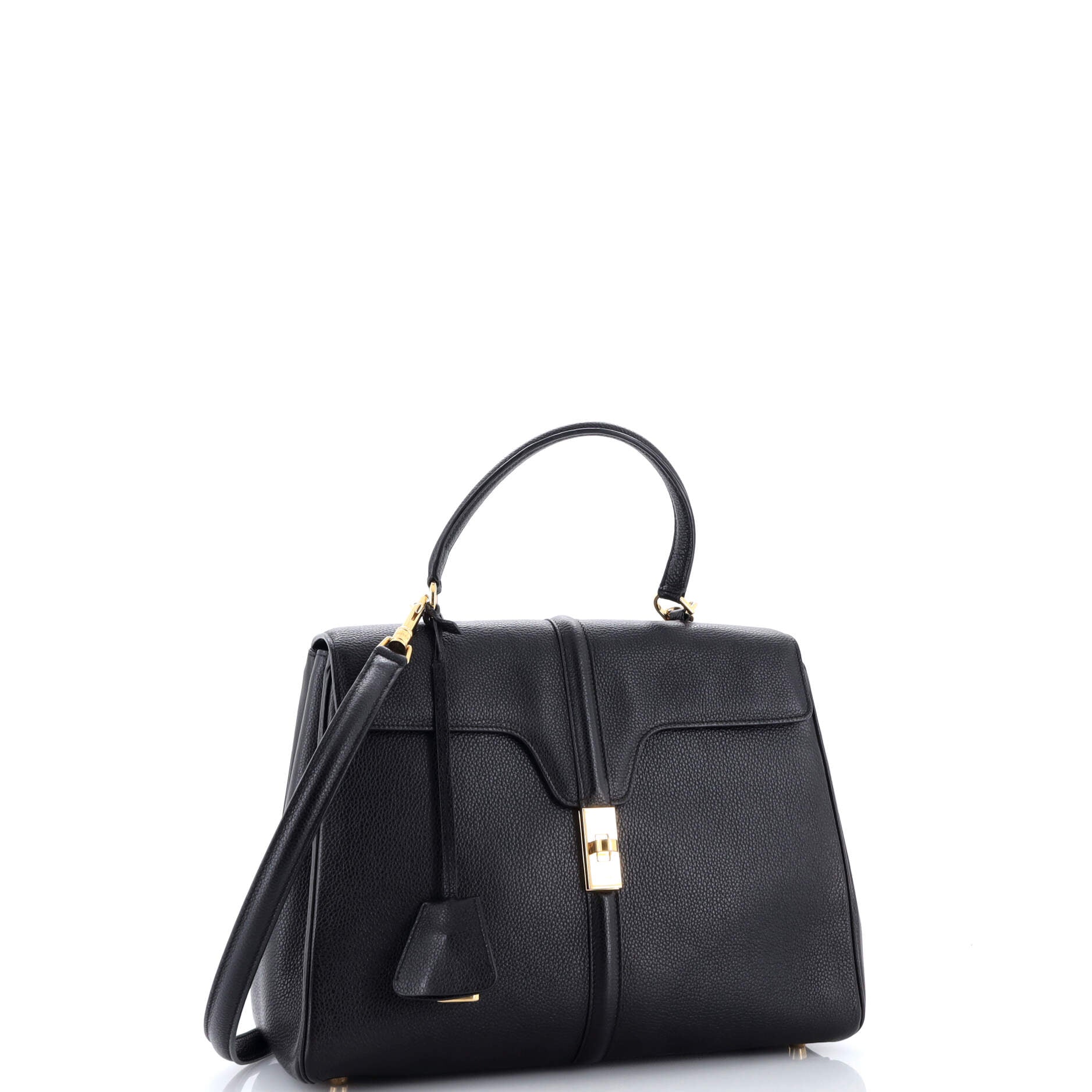 16 Top Handle Bag Grained Calfskin Medium