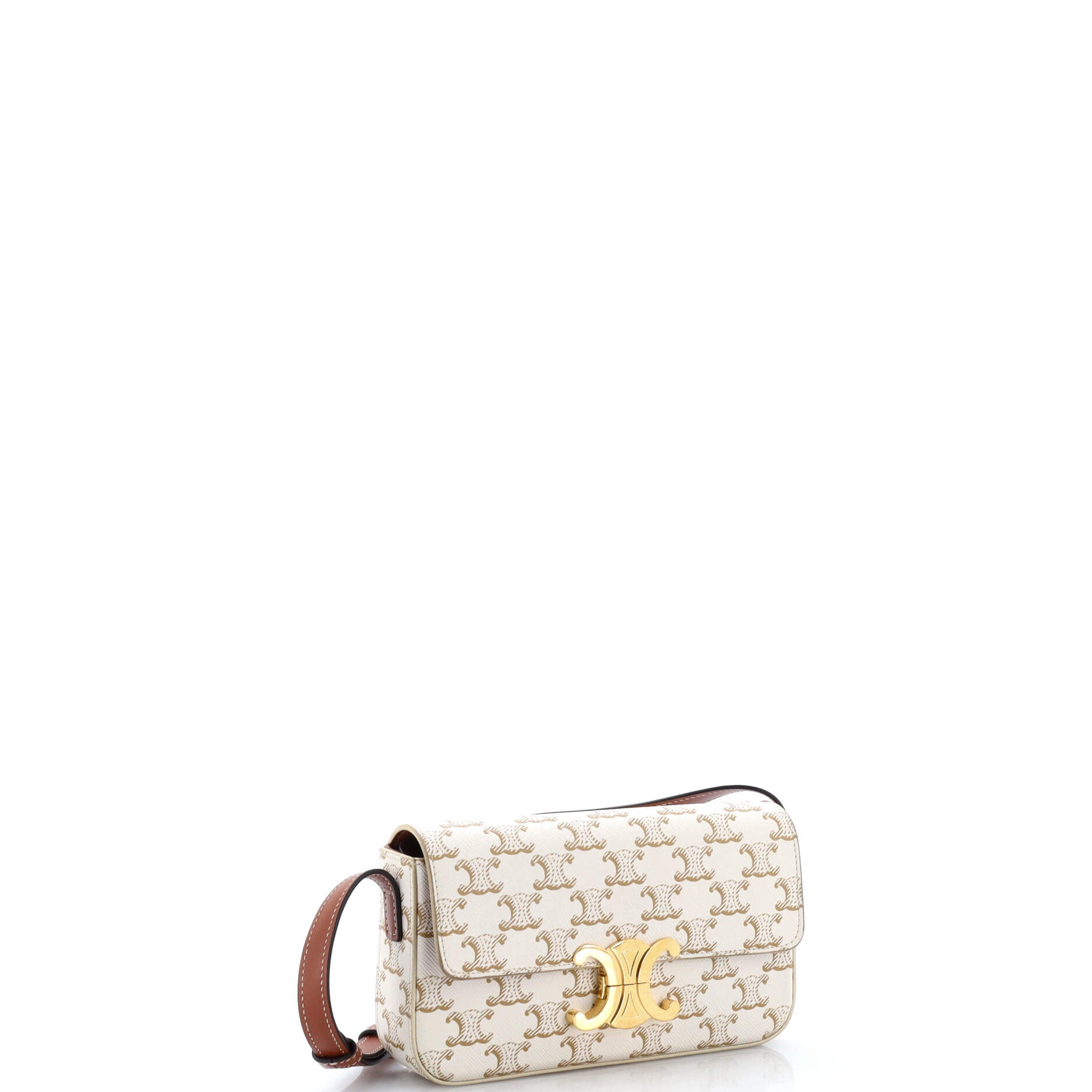 Triomphe East-West Shoulder Bag Triomphe Coated Canvas
