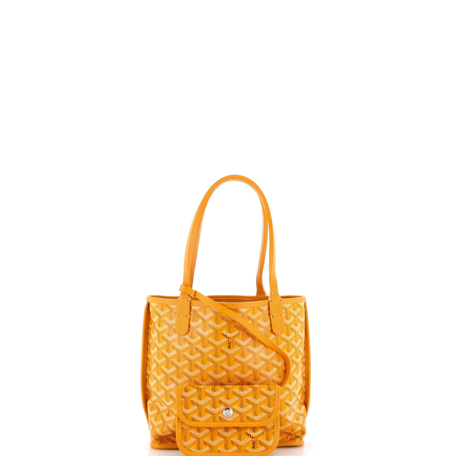 Anjou Reversible Tote Coated Canvas Mini