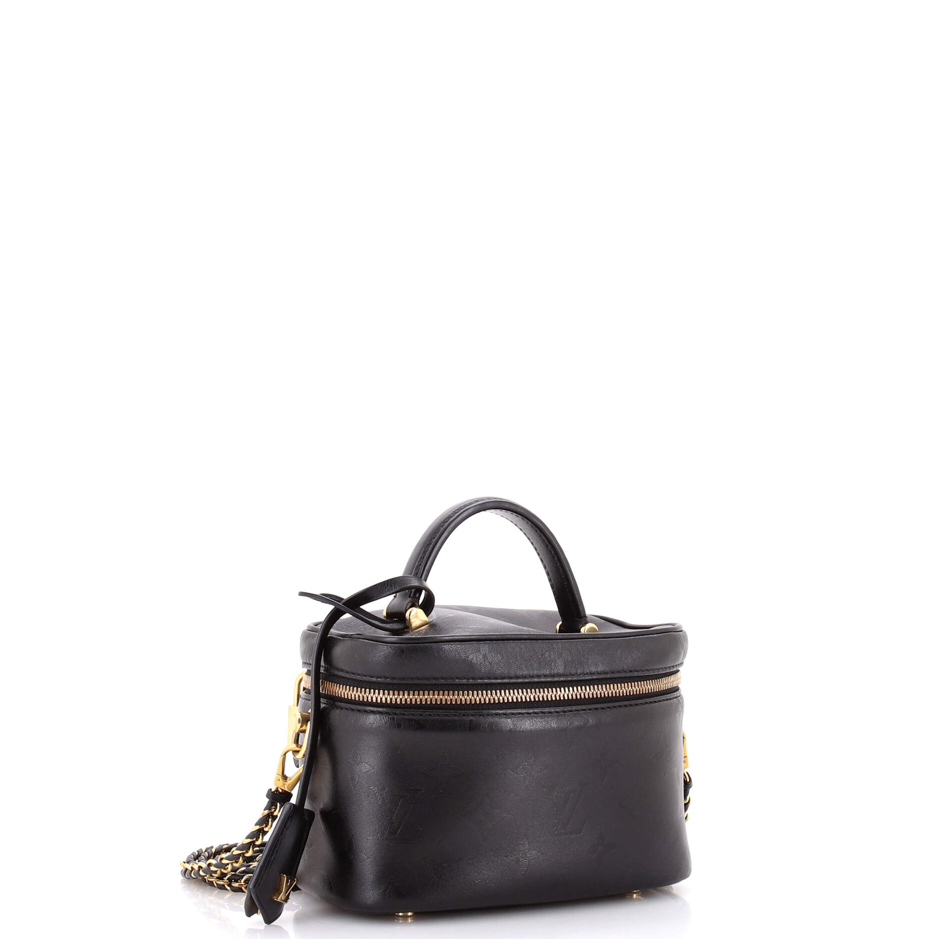Vanity Handbag Monogram Ink Embossed Lambskin PM