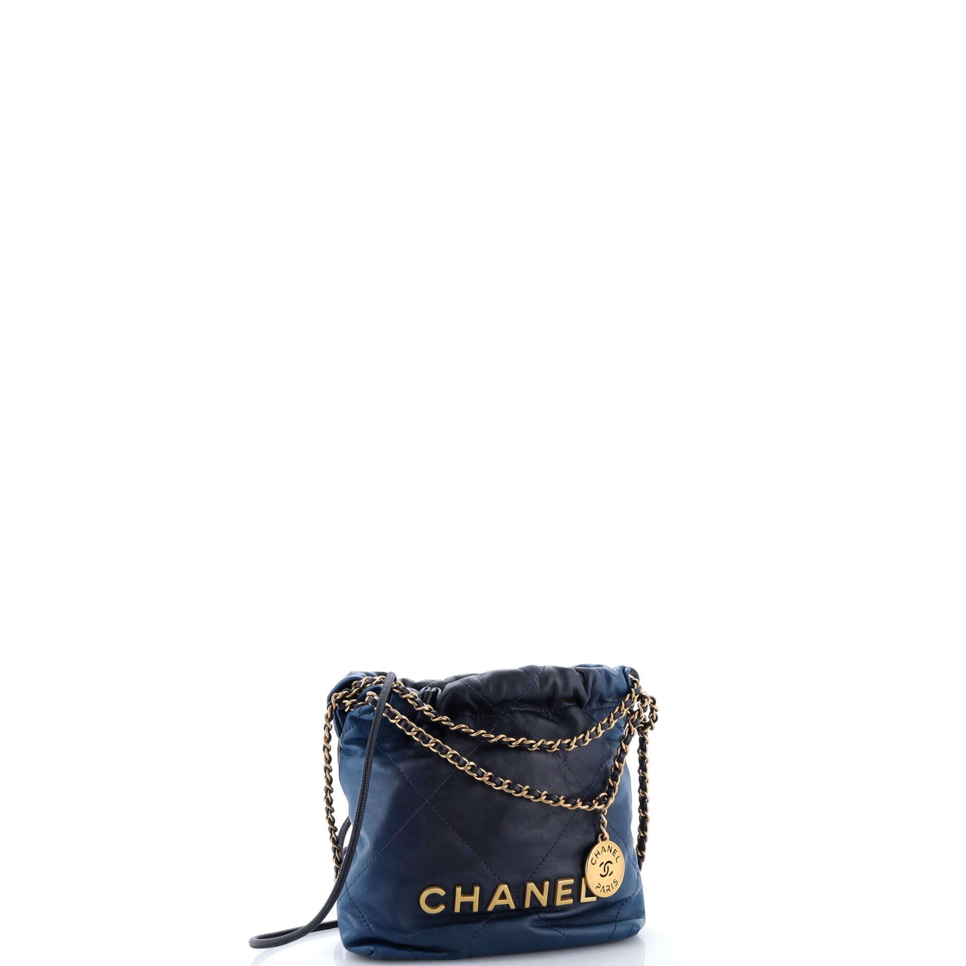 22 Chain Hobo Quilted Shaded Calfskin Mini