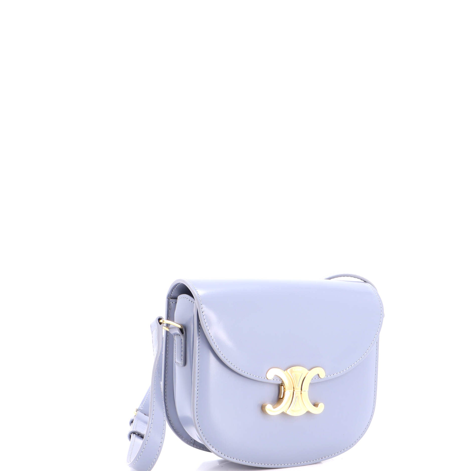 Triomphe Besace Clea Flap Bag Leather
