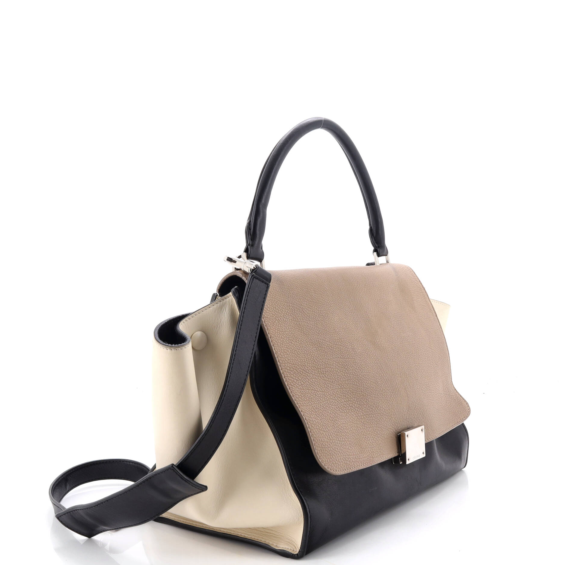 Tricolor Trapeze Bag Leather Medium