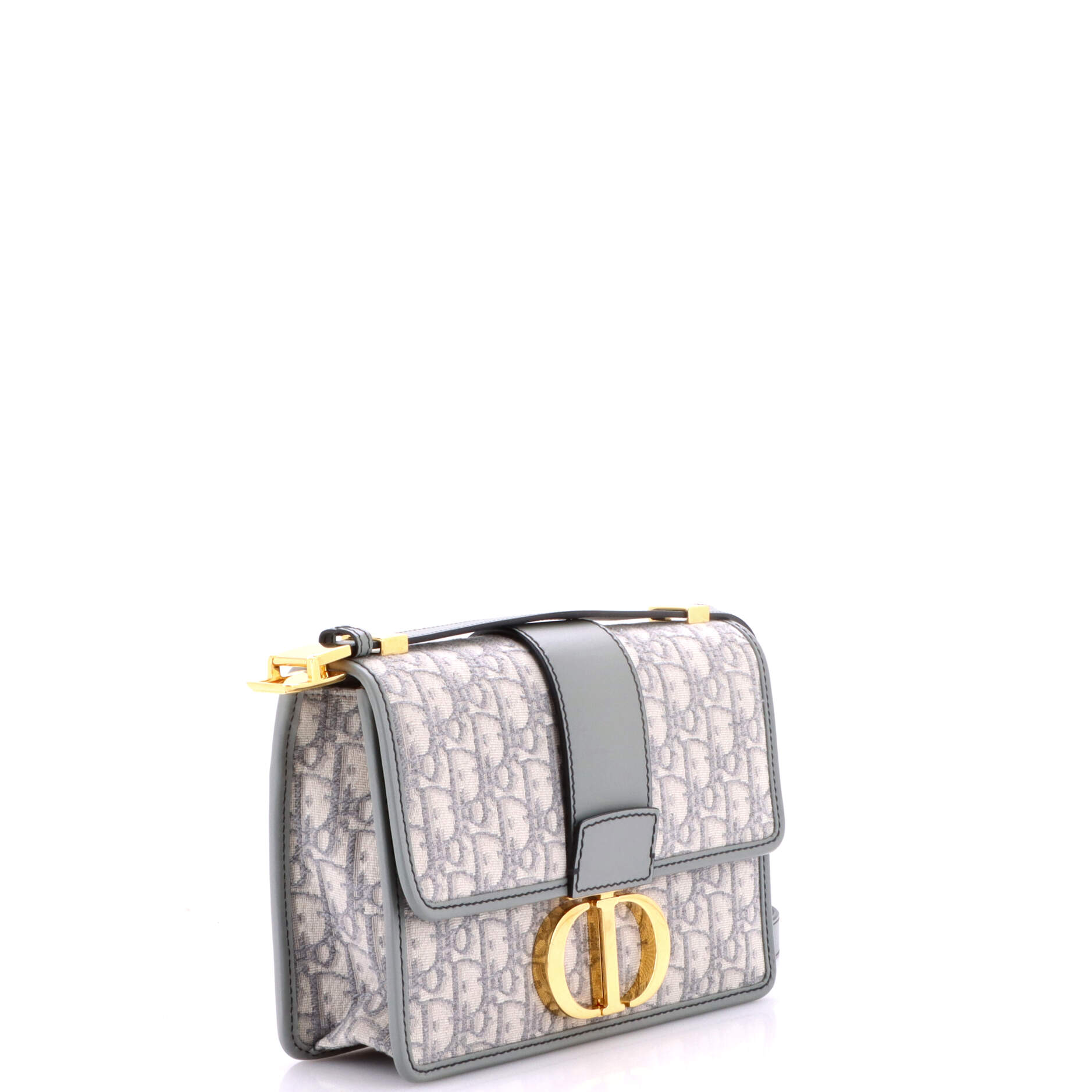 30 Montaigne Flap Bag Oblique Canvas