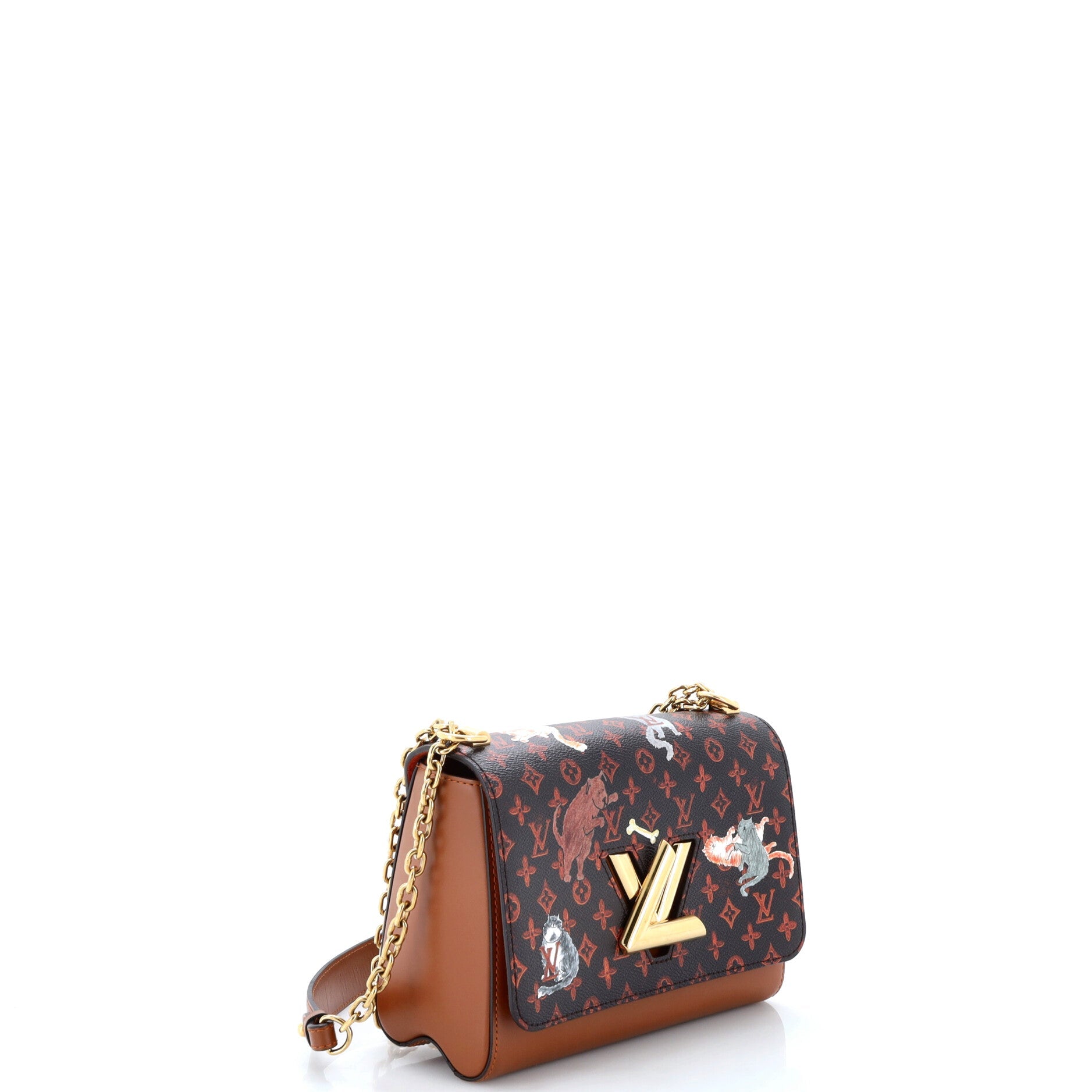 Twist Handbag Limited Edition Grace Coddington Catogram Canvas MM