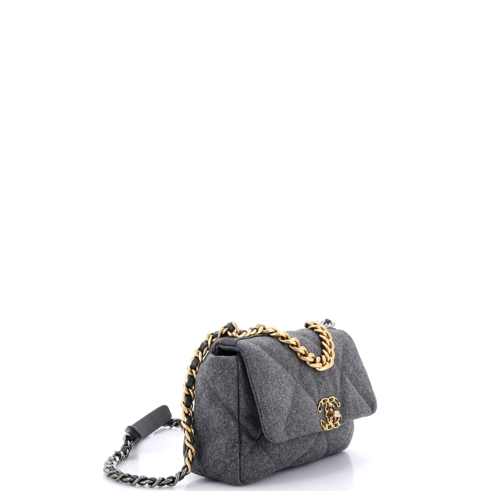 19 Flap Bag Quilted Wool Medium