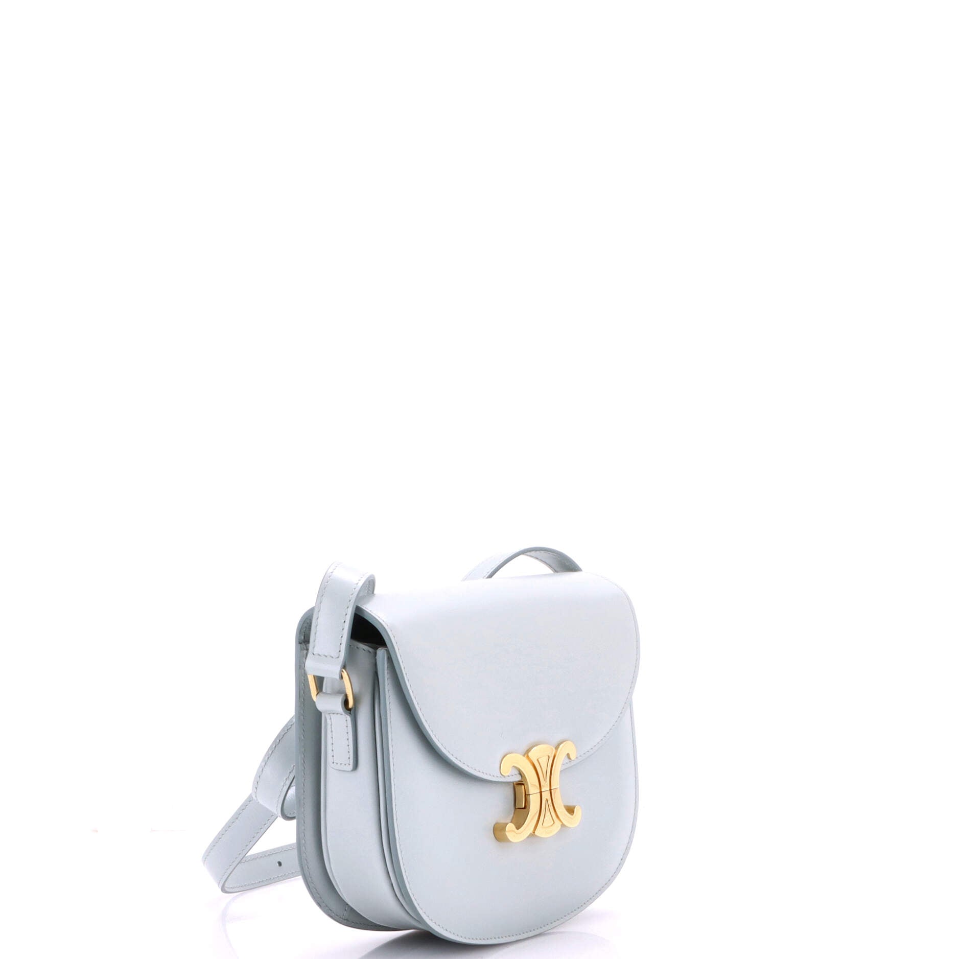 Triomphe Besace Clea Flap Bag Leather