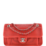 Up In The Air Flap Bag Perforated Leather Medium