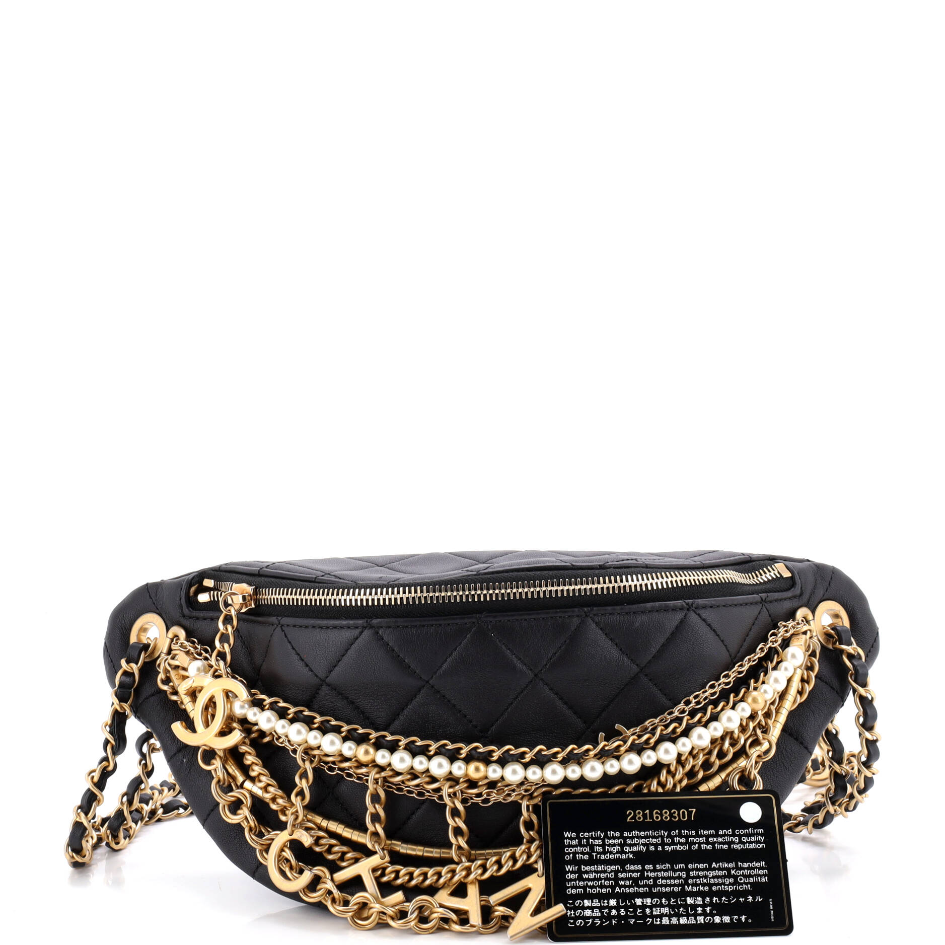 All About Chains Waist Bag Quilted Lambskin