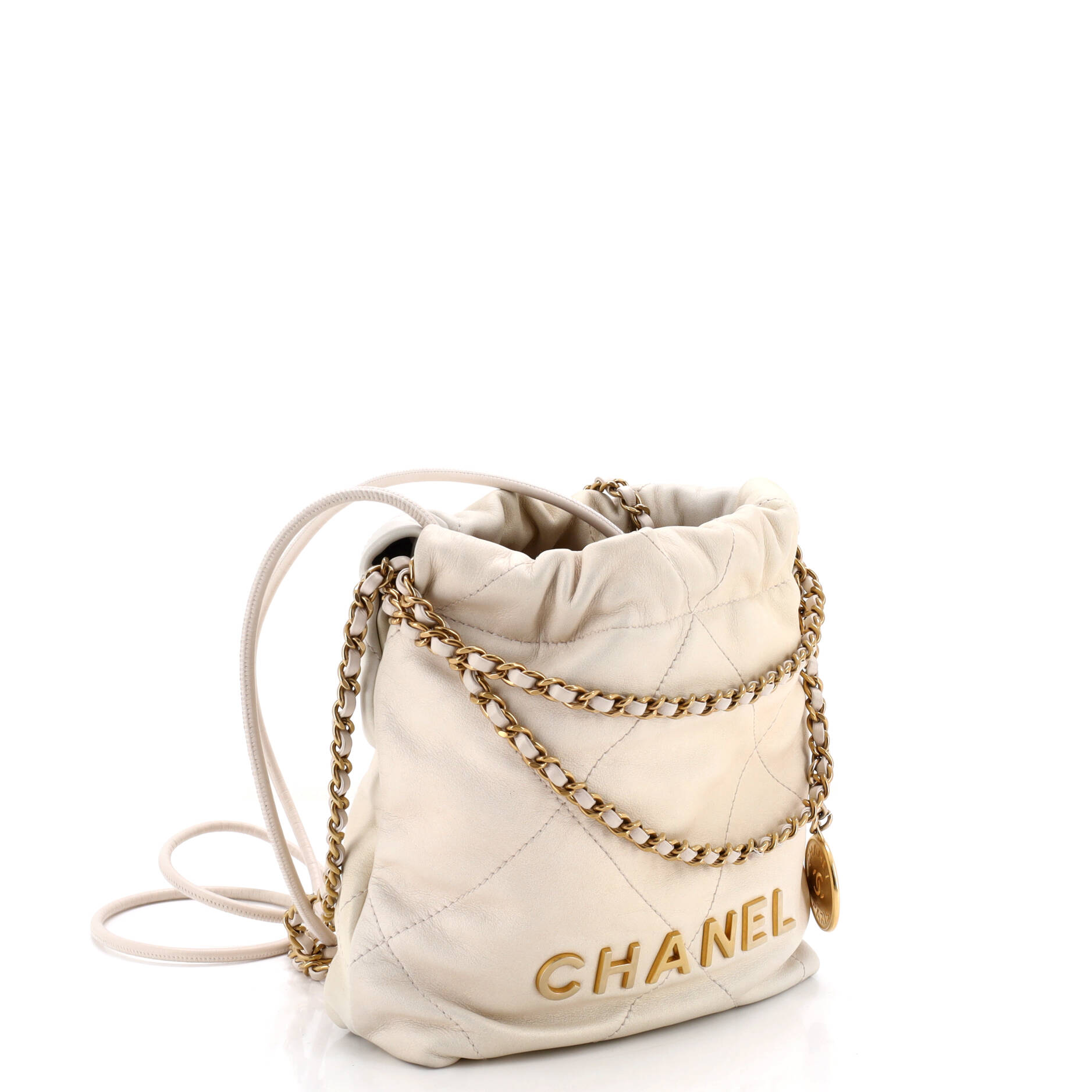 22 Chain Hobo Quilted Shaded Calfskin Mini