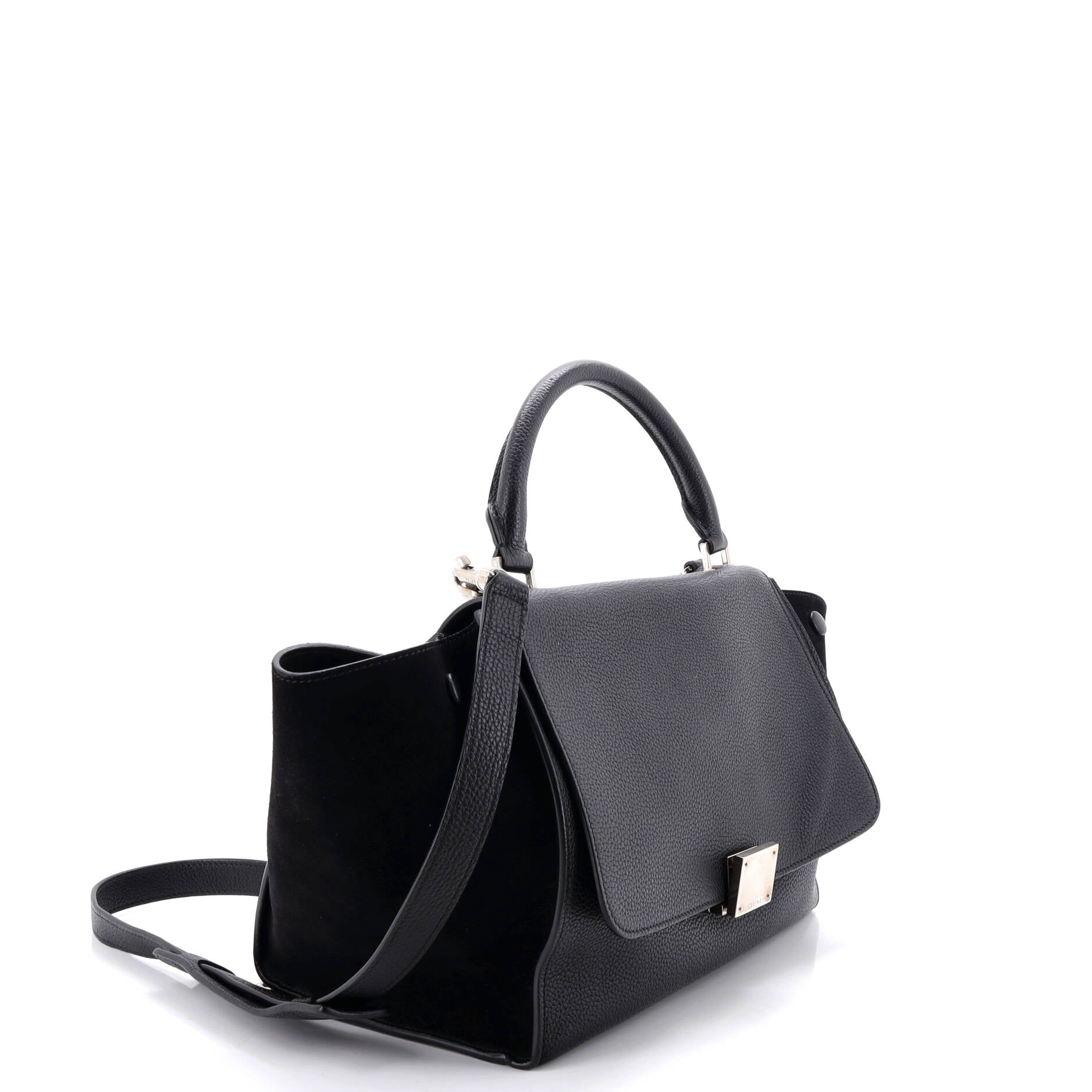 Tricolor Trapeze Bag Leather Small