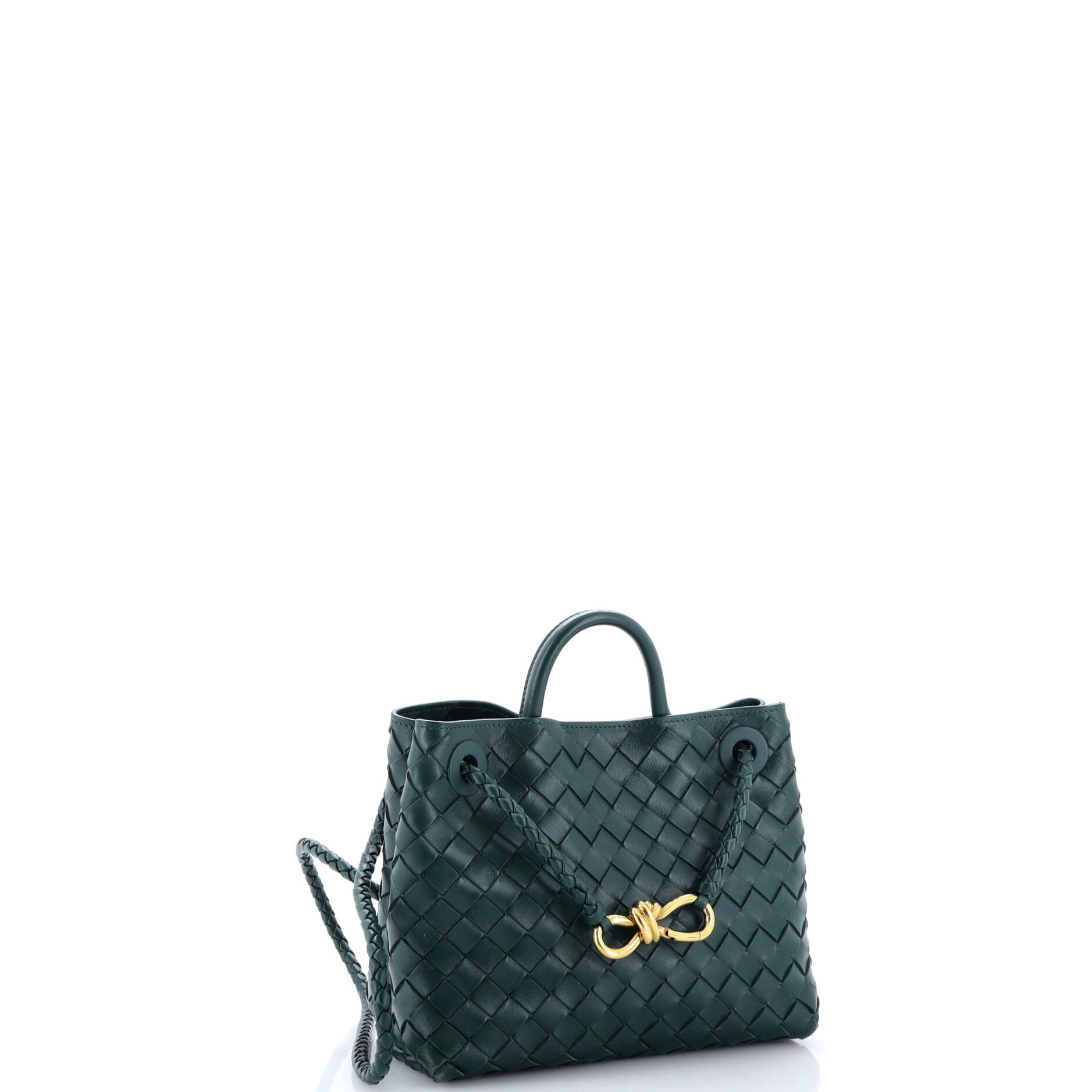 Andiamo Top Handle Bag Intrecciato Nappa Small