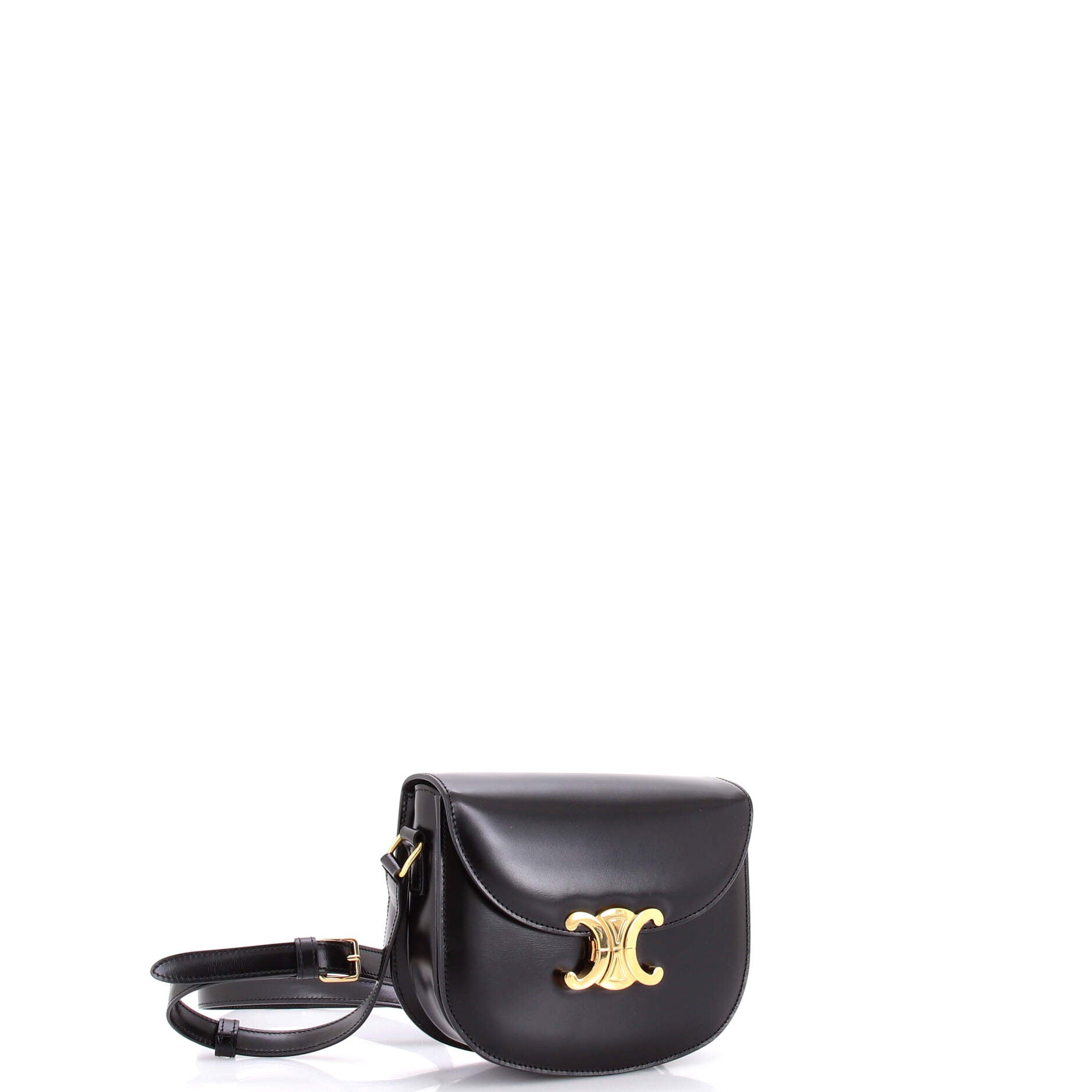 Triomphe Besace Clea Flap Bag Leather