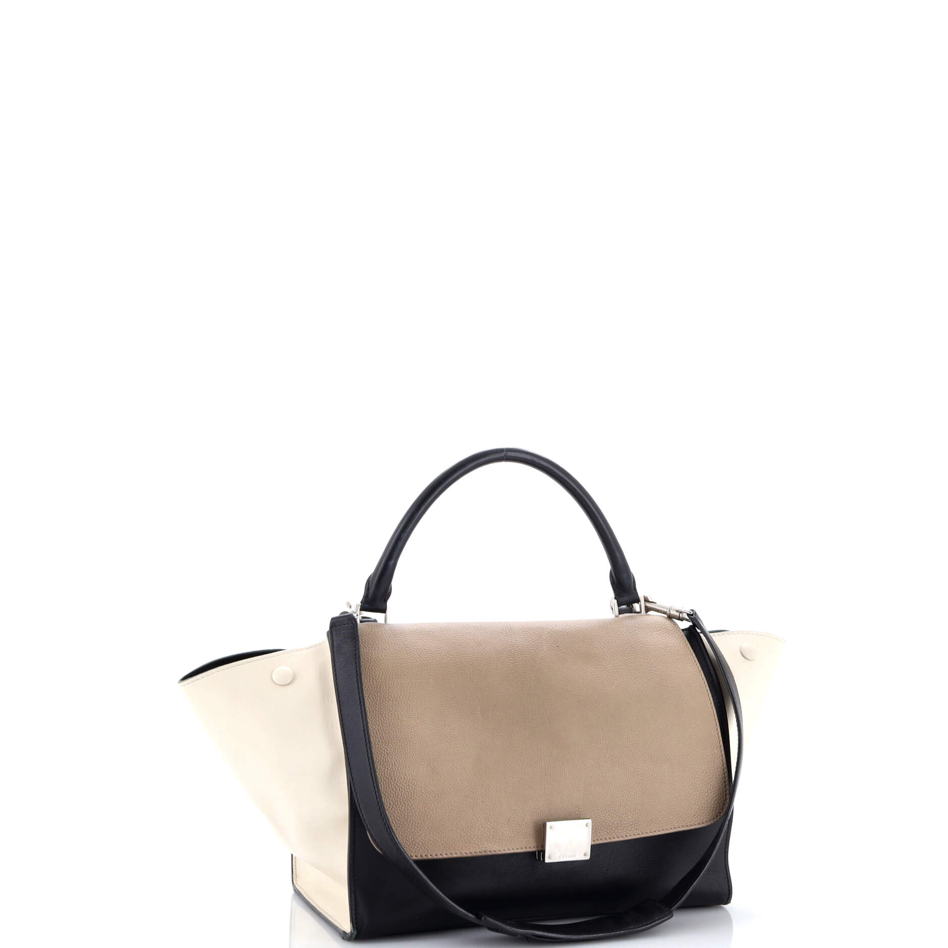 Tricolor Trapeze Bag Leather Medium