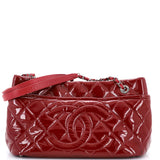 Timeless CC Shopping Tote Quilted Patent Medium