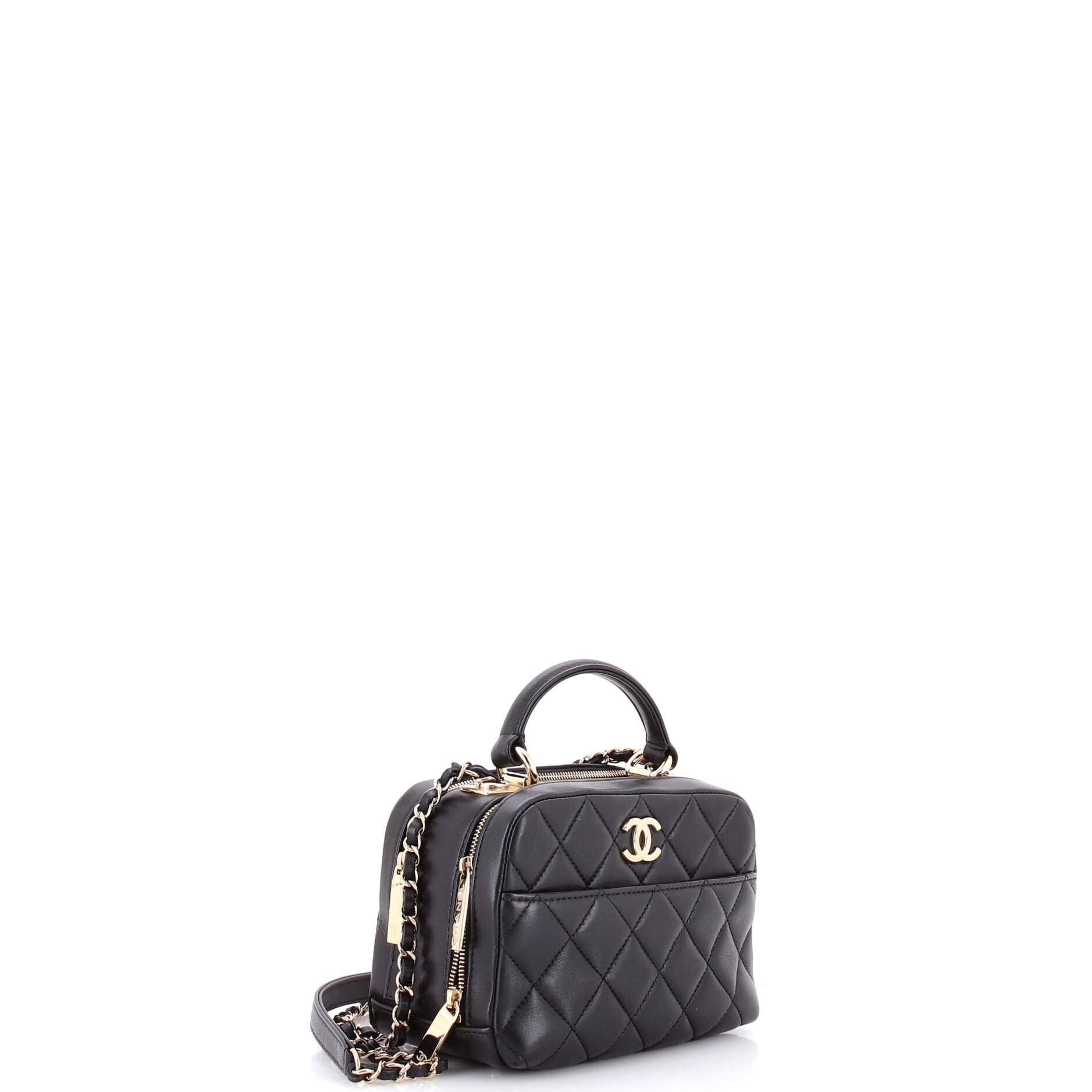Trendy CC Bowling Bag Quilted Lambskin Mini