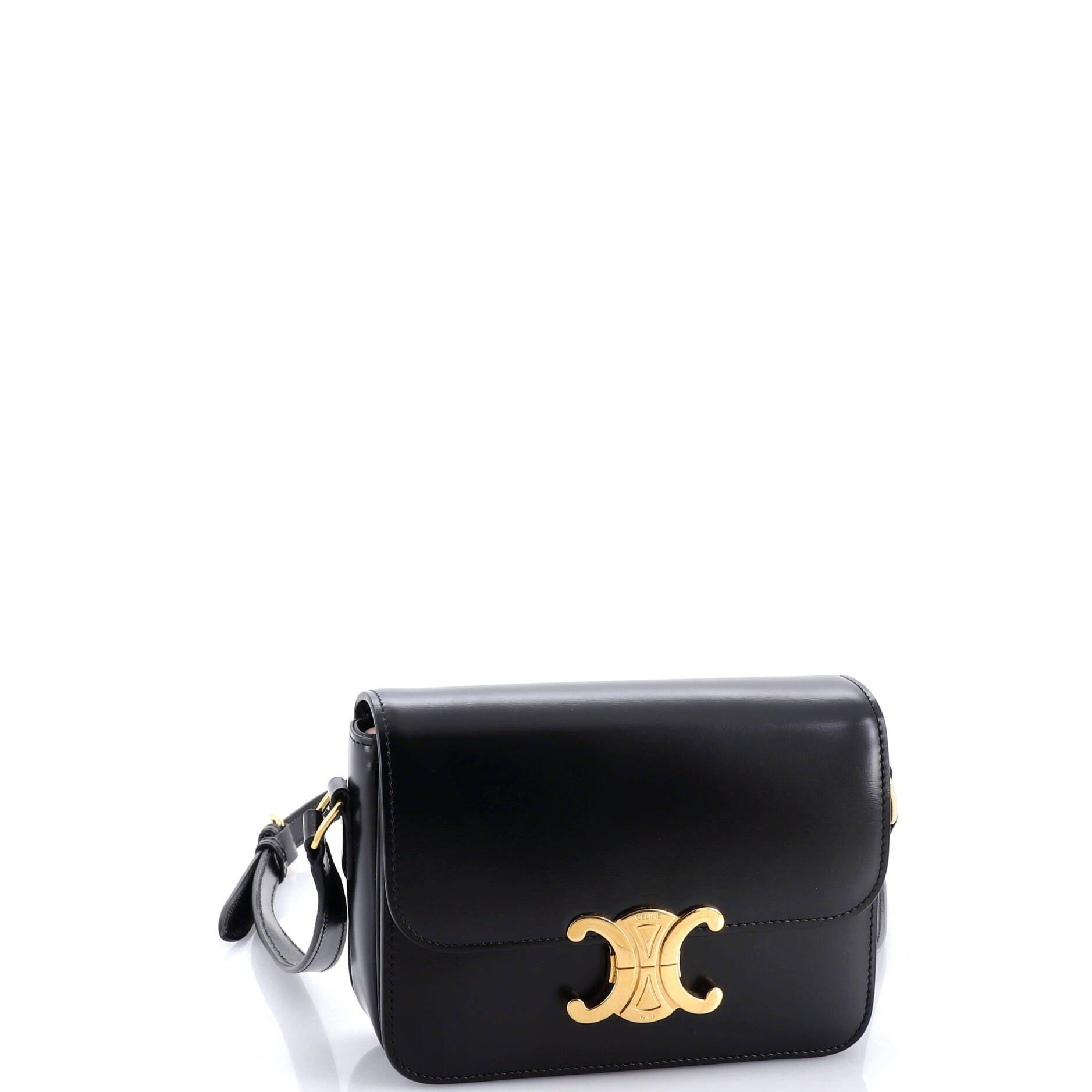 Triomphe Shoulder Bag Smooth Calfskin Teen