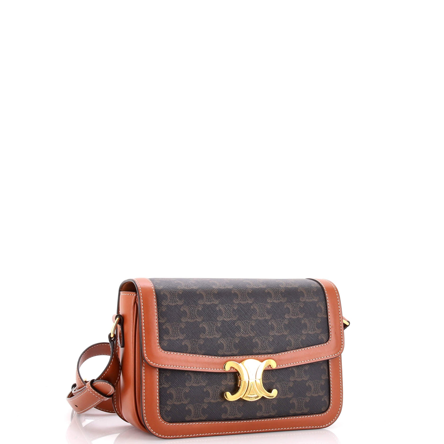 Triomphe Shoulder Bag Triomphe Coated Canvas Medium